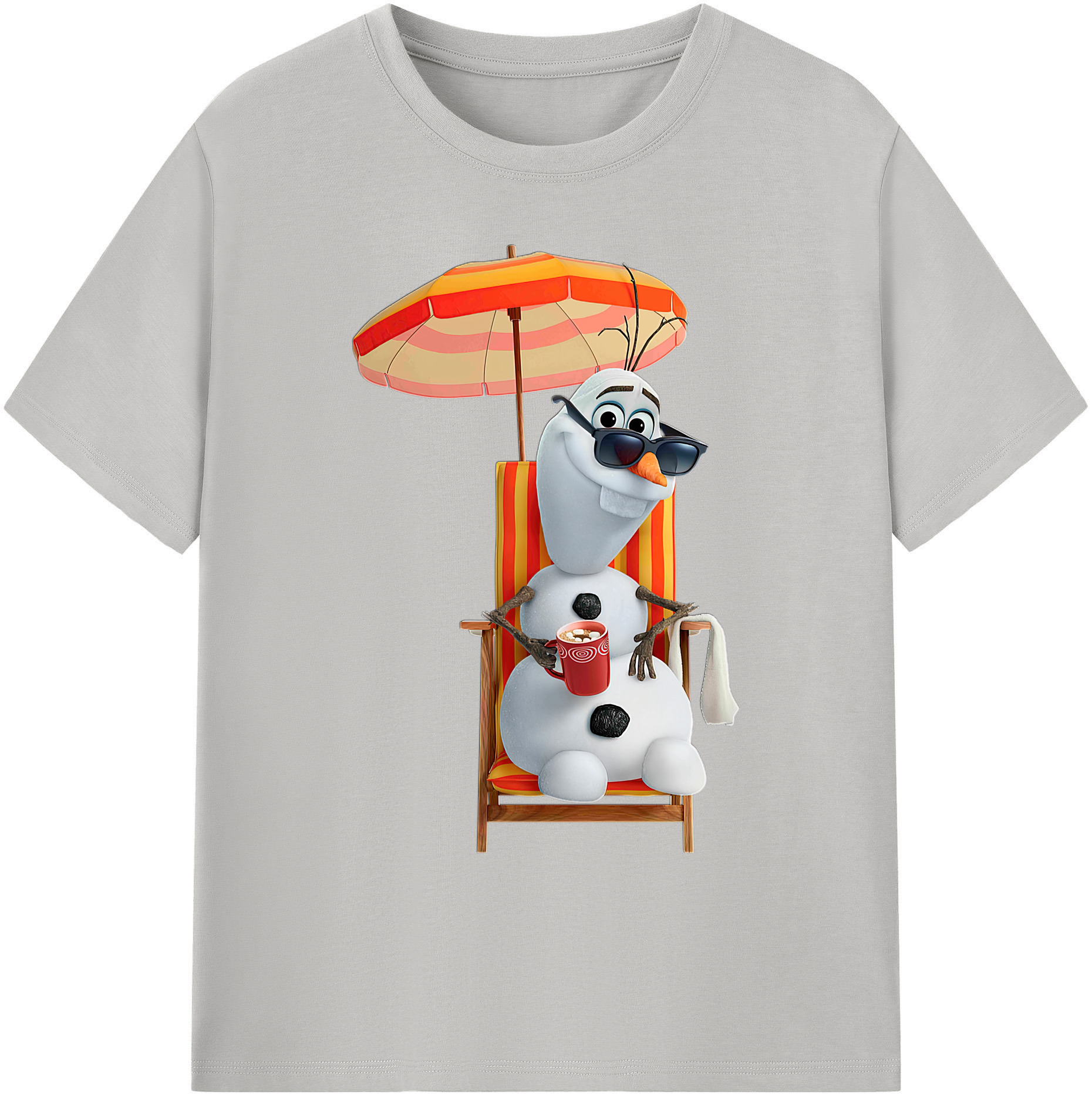 （画像用） アナと雪の女王 アンナ エルサ Frozen Anna Elsa 綿100％ メンズ半袖Tシャツ｜肌触りやわらか＆通気性
