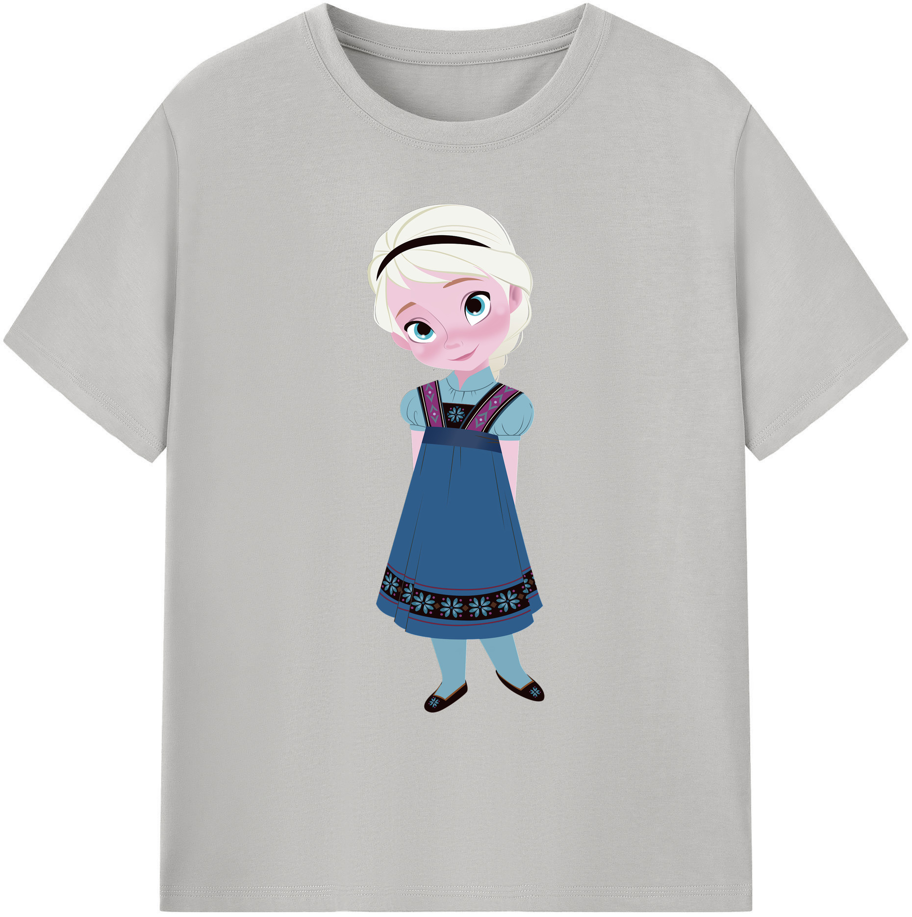 （画像用） アナと雪の女王 アンナ エルサ Frozen Anna Elsa 綿100％ メンズ半袖Tシャツ｜肌触りやわらか＆通気性