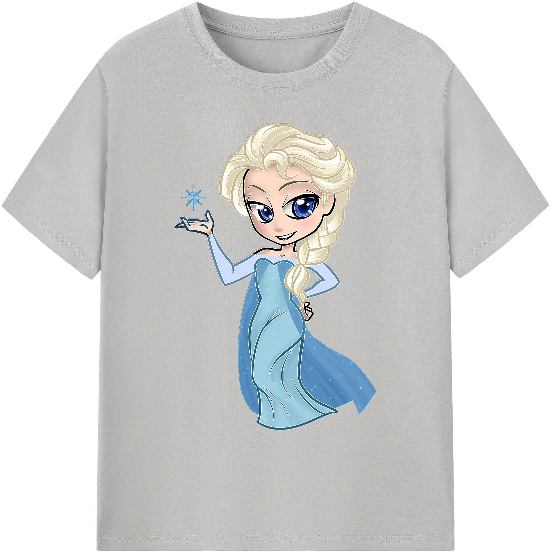 （画像用） アナと雪の女王 アンナ エルサ Frozen Anna Elsa 綿100％ メンズ半袖Tシャツ｜肌触りやわらか＆通気性