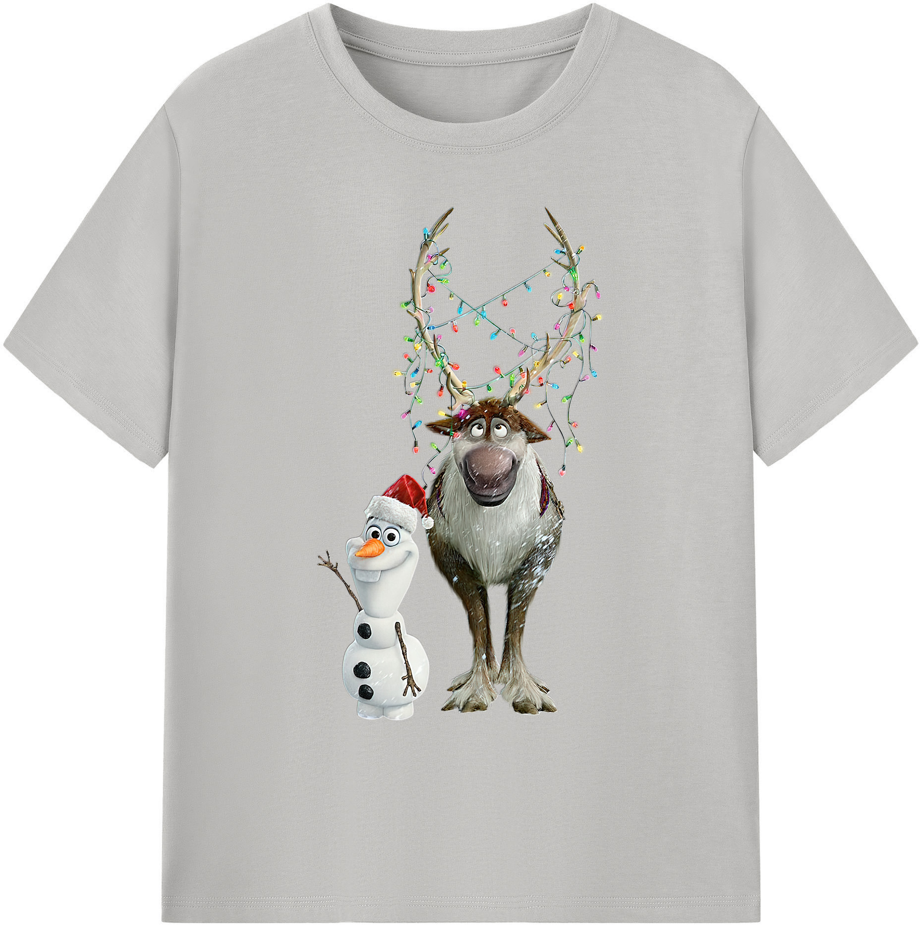 （画像用） アナと雪の女王 アンナ エルサ Frozen Anna Elsa 綿100％ メンズ半袖Tシャツ｜肌触りやわらか＆通気性