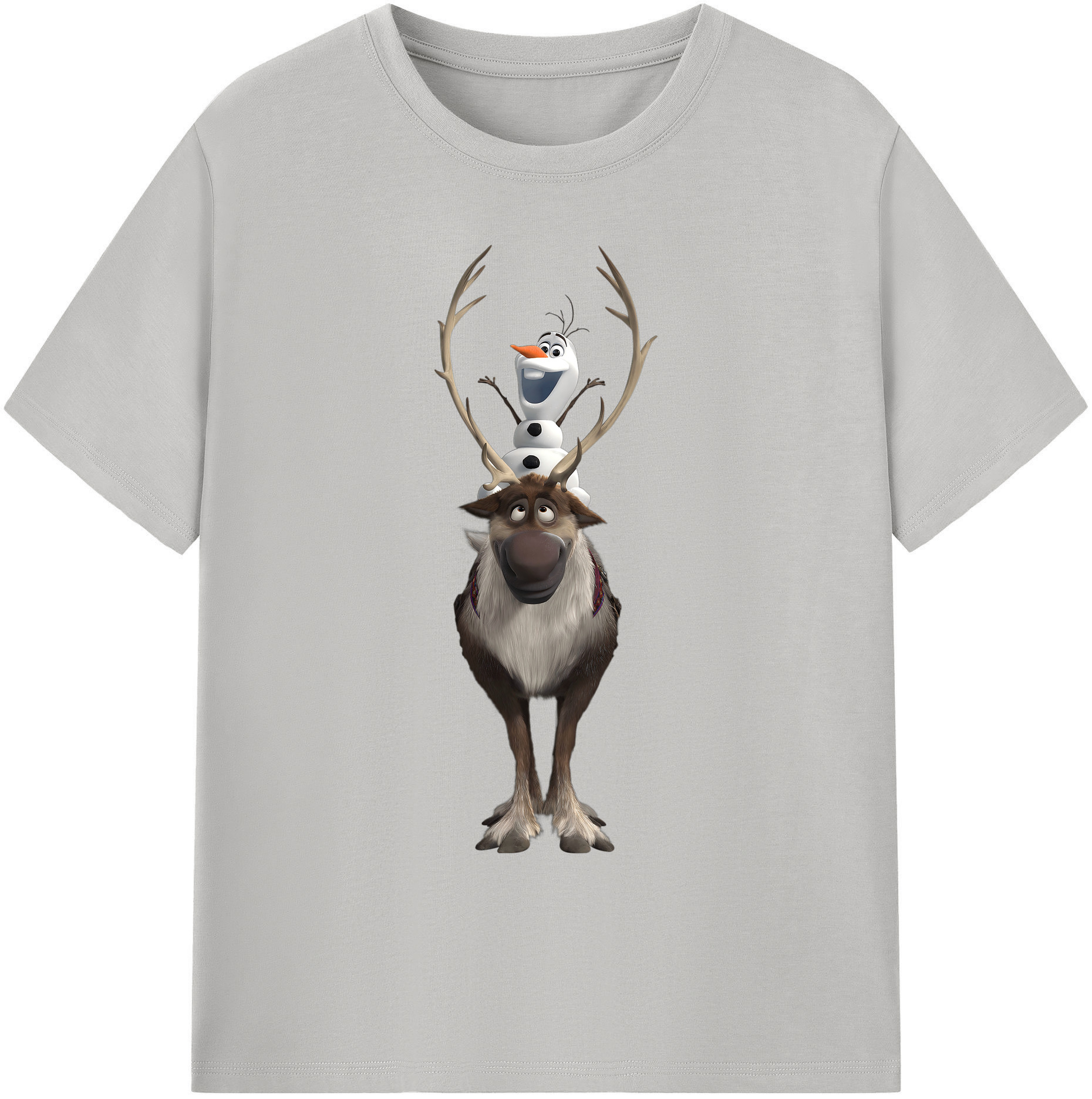 （画像用） アナと雪の女王 アンナ エルサ Frozen Anna Elsa 綿100％ メンズ半袖Tシャツ｜肌触りやわらか＆通気性