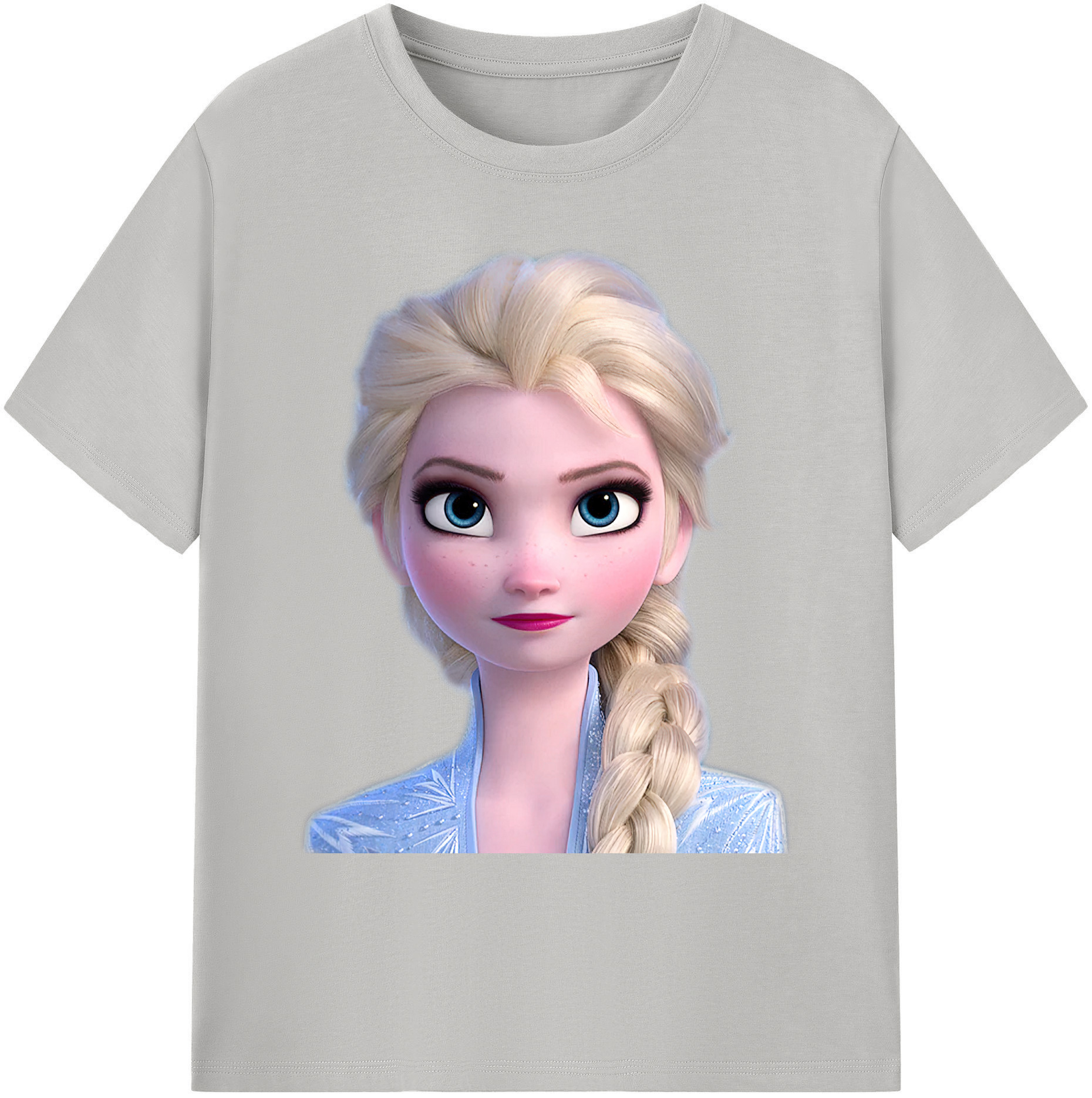 （画像用） アナと雪の女王 アンナ エルサ Frozen Anna Elsa 綿100％ メンズ半袖Tシャツ｜肌触りやわらか＆通気性