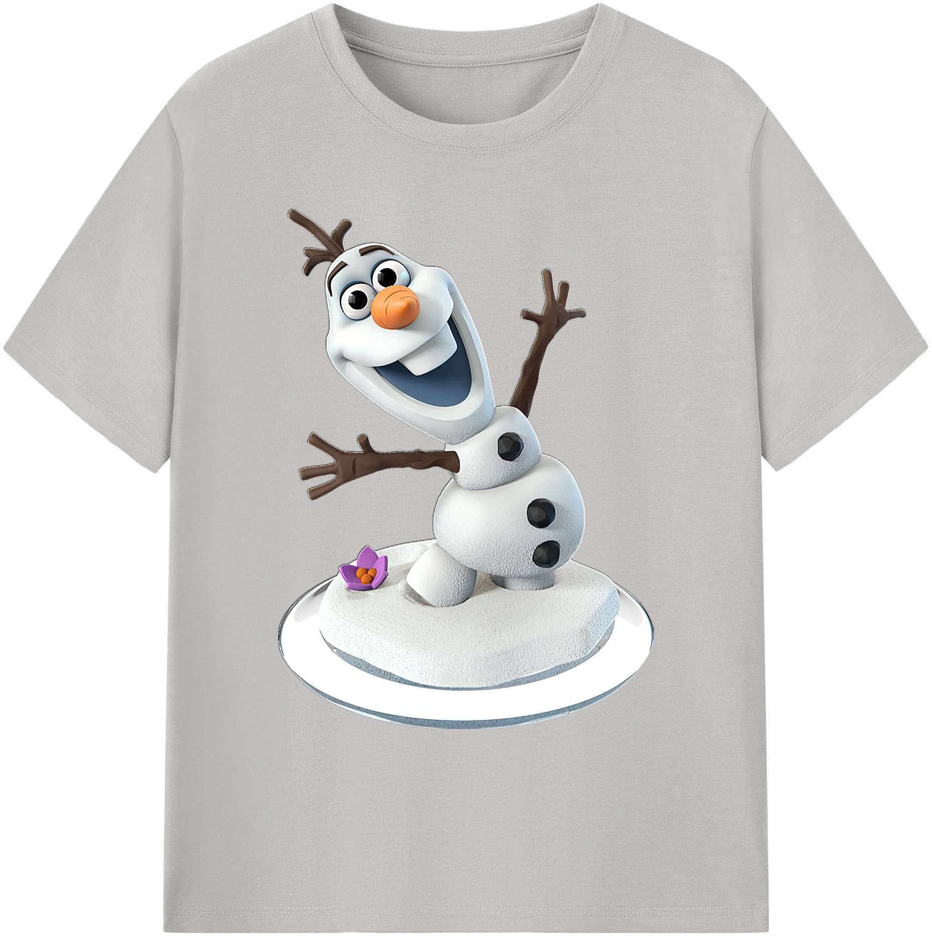 （画像用） アナと雪の女王 アンナ エルサ Frozen Anna Elsa 綿100％ メンズ半袖Tシャツ｜肌触りやわらか＆通気性