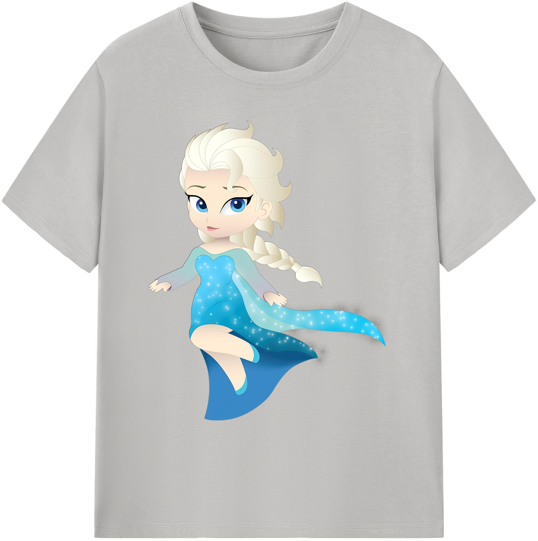 （画像用） アナと雪の女王 アンナ エルサ Frozen Anna Elsa 綿100％ メンズ半袖Tシャツ｜肌触りやわらか＆通気性
