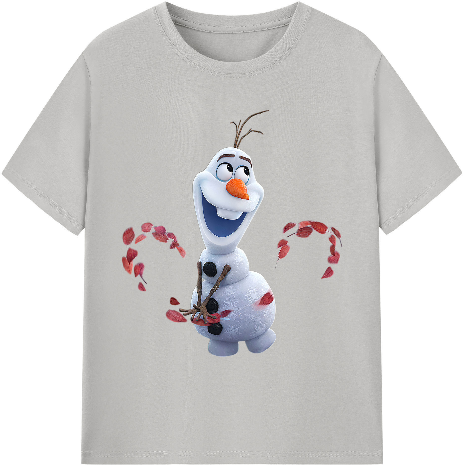 （画像用） アナと雪の女王 アンナ エルサ Frozen Anna Elsa 綿100％ メンズ半袖Tシャツ｜肌触りやわらか＆通気性