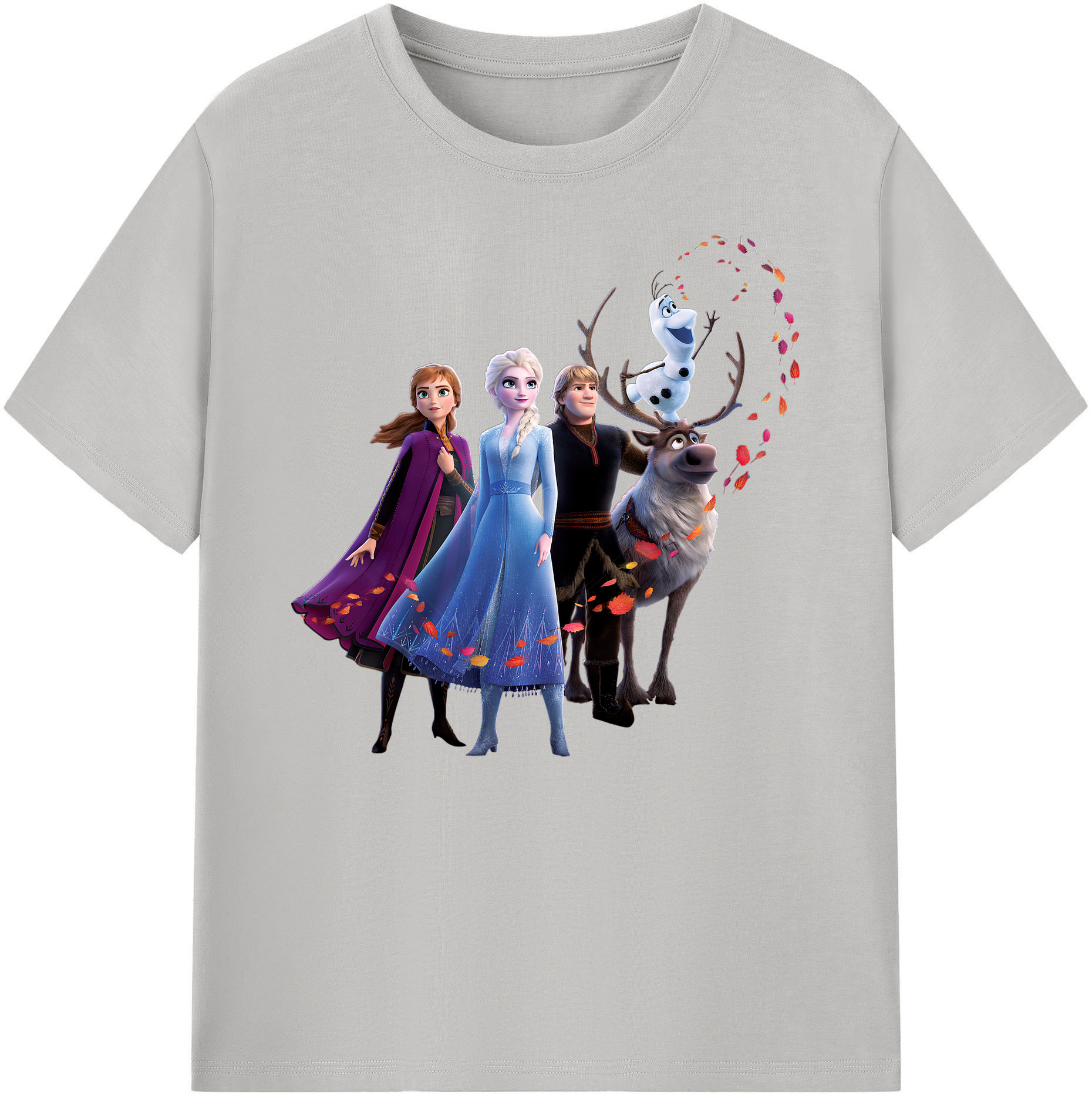 （画像用） アナと雪の女王 アンナ エルサ Frozen Anna Elsa 綿100％ メンズ半袖Tシャツ｜肌触りやわらか＆通気性