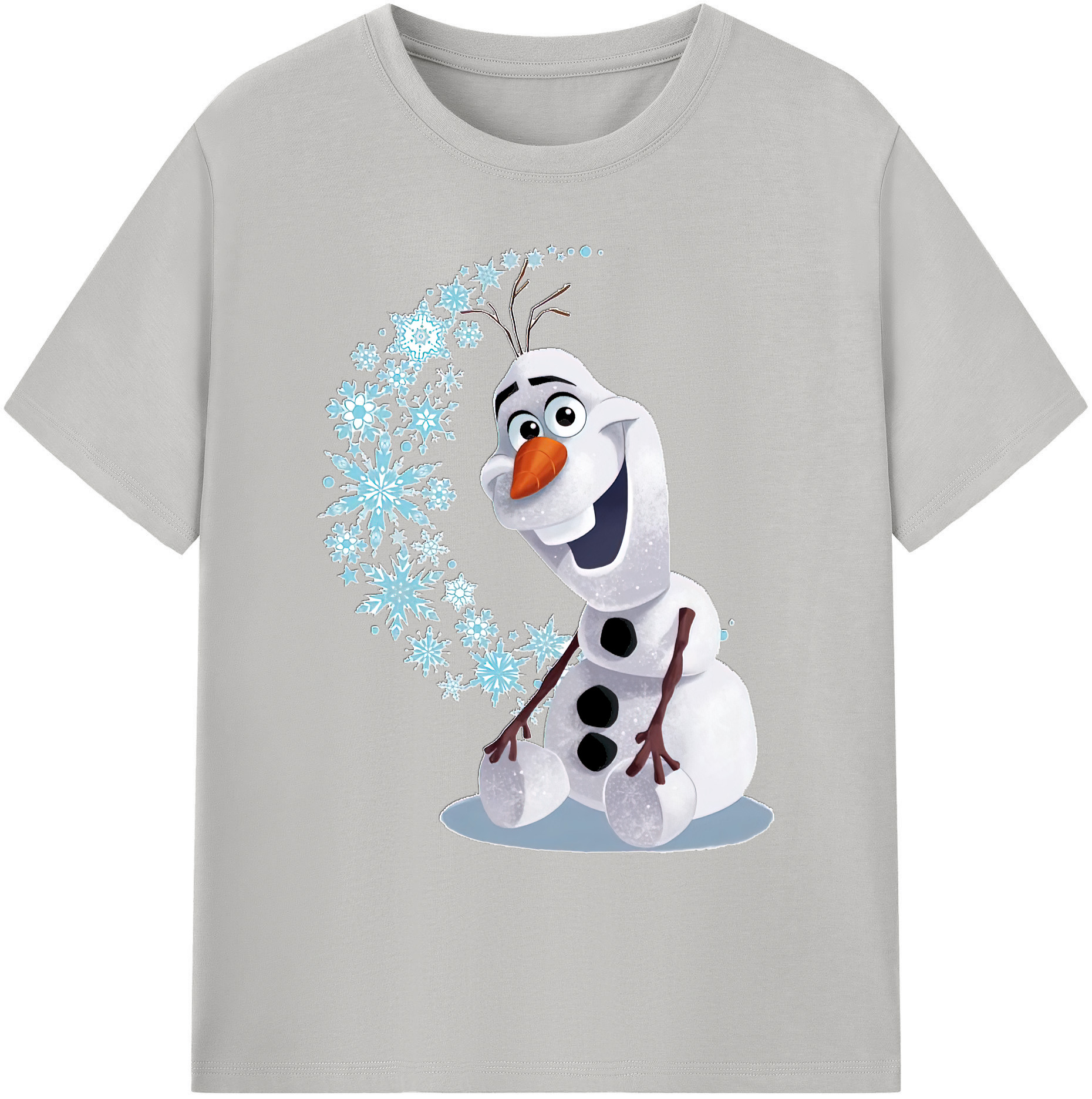 （画像用） アナと雪の女王 アンナ エルサ Frozen Anna Elsa 綿100％ メンズ半袖Tシャツ｜肌触りやわらか＆通気性