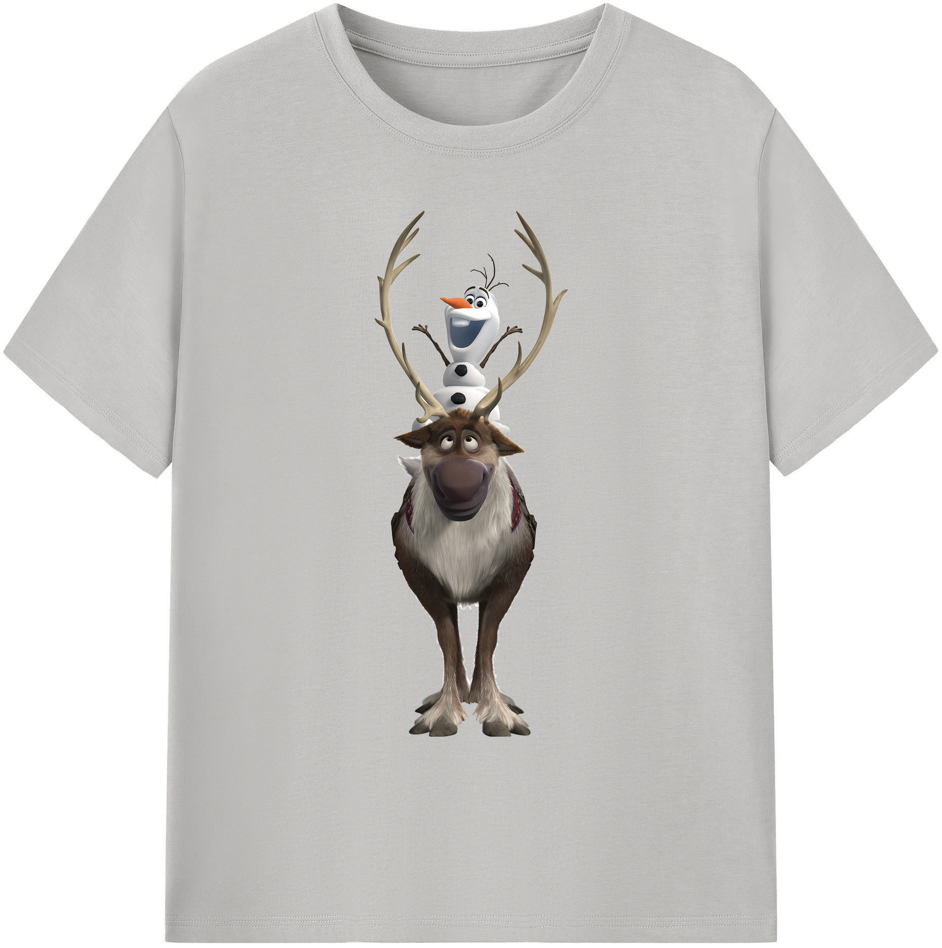 （画像用） アナと雪の女王 アンナ エルサ Frozen Anna Elsa 綿100％ メンズ半袖Tシャツ｜肌触りやわらか＆通気性
