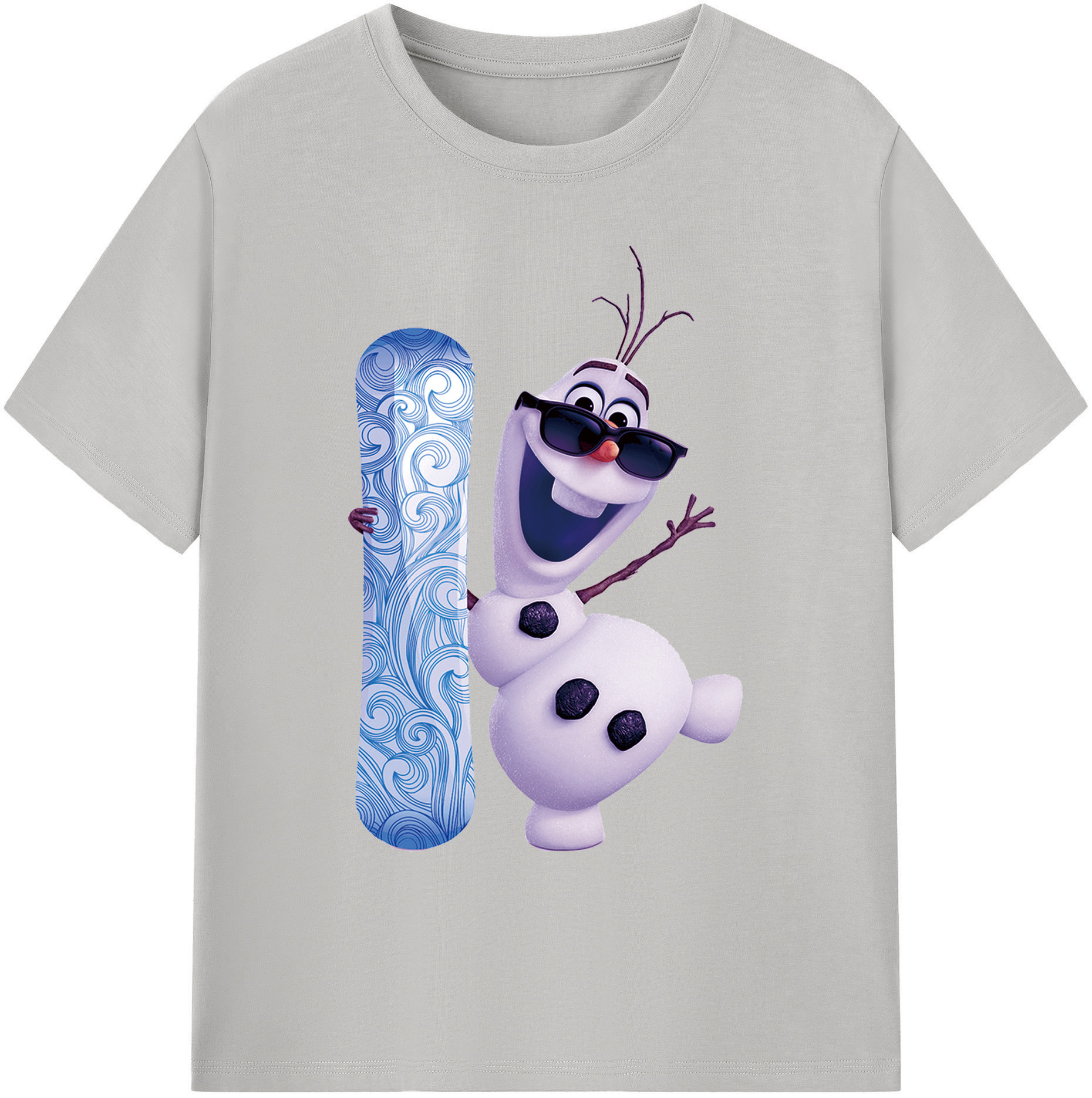 （画像用） アナと雪の女王 アンナ エルサ Frozen Anna Elsa 綿100％ メンズ半袖Tシャツ｜肌触りやわらか＆通気性