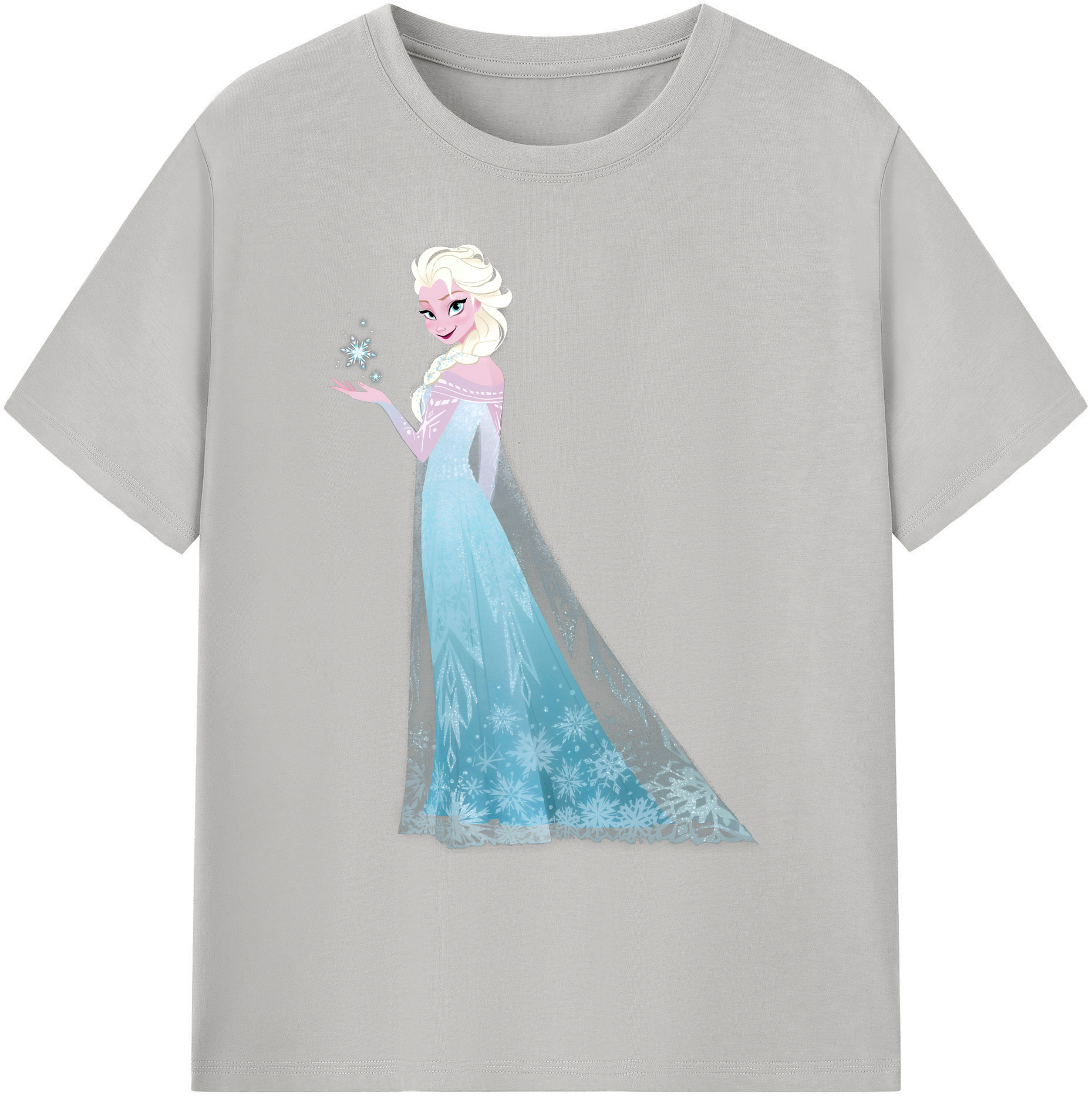 （画像用） アナと雪の女王 アンナ エルサ Frozen Anna Elsa 綿100％ メンズ半袖Tシャツ｜肌触りやわらか＆通気性