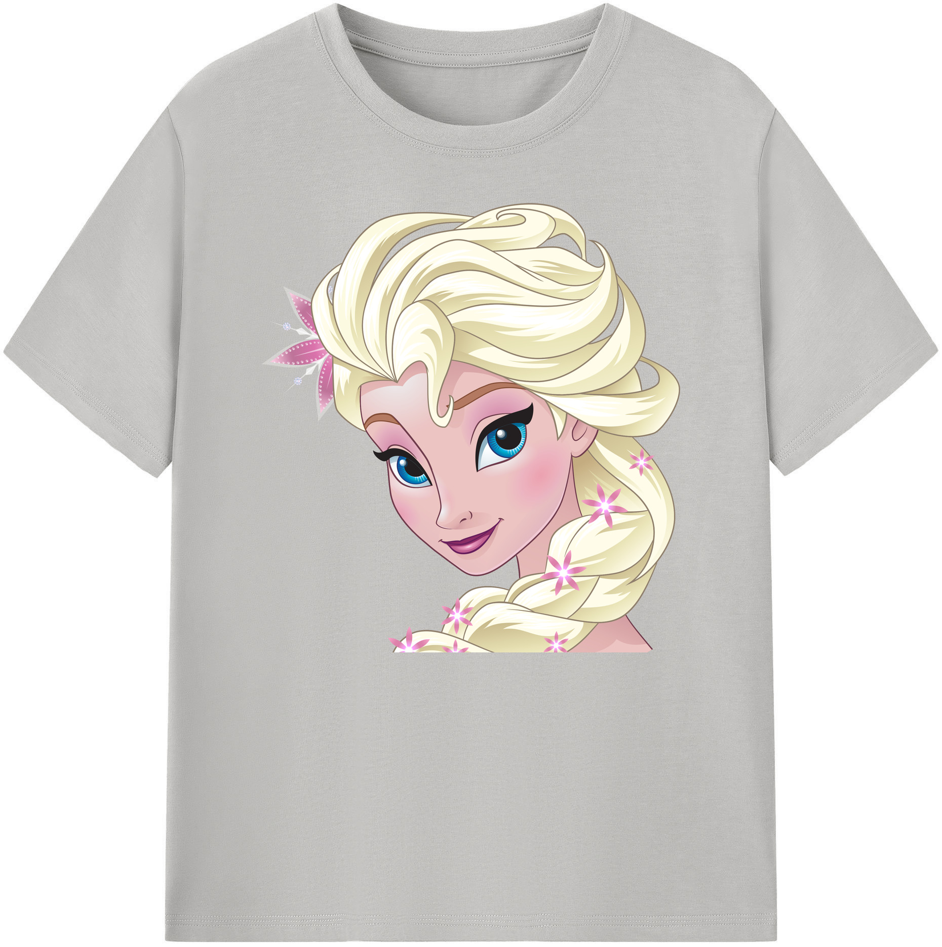 （画像用） アナと雪の女王 アンナ エルサ Frozen Anna Elsa 綿100％ メンズ半袖Tシャツ｜肌触りやわらか＆通気性