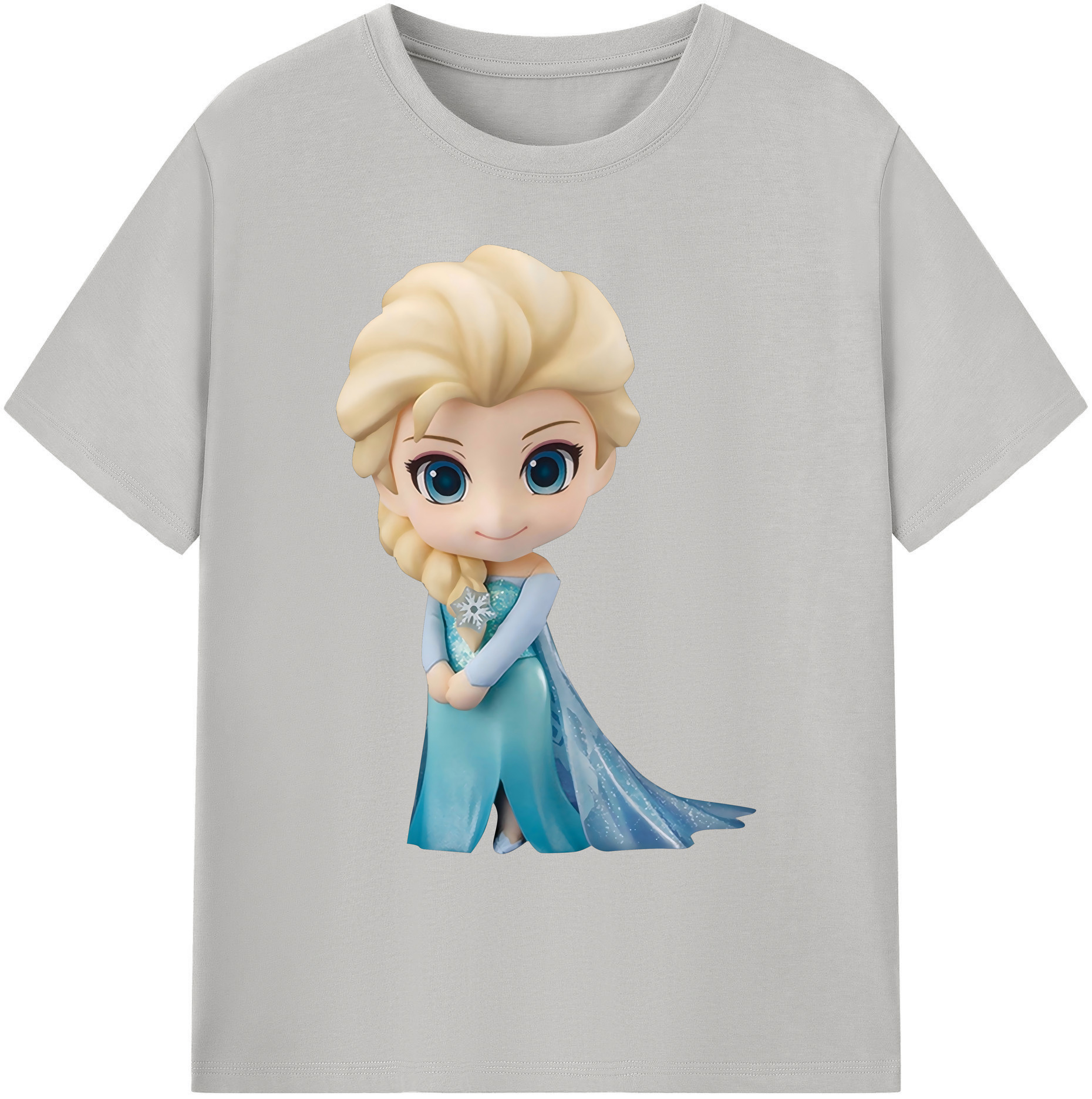 （画像用） アナと雪の女王 アンナ エルサ Frozen Anna Elsa 綿100％ メンズ半袖Tシャツ｜肌触りやわらか＆通気性