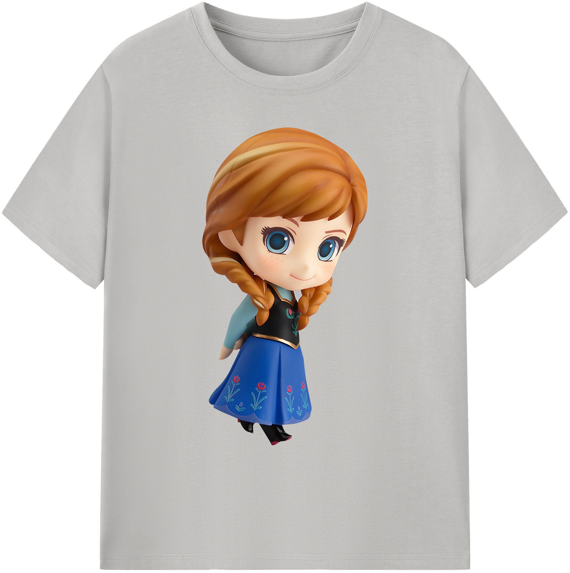 （画像用） アナと雪の女王 アンナ エルサ Frozen Anna Elsa 綿100％ メンズ半袖Tシャツ｜肌触りやわらか＆通気性