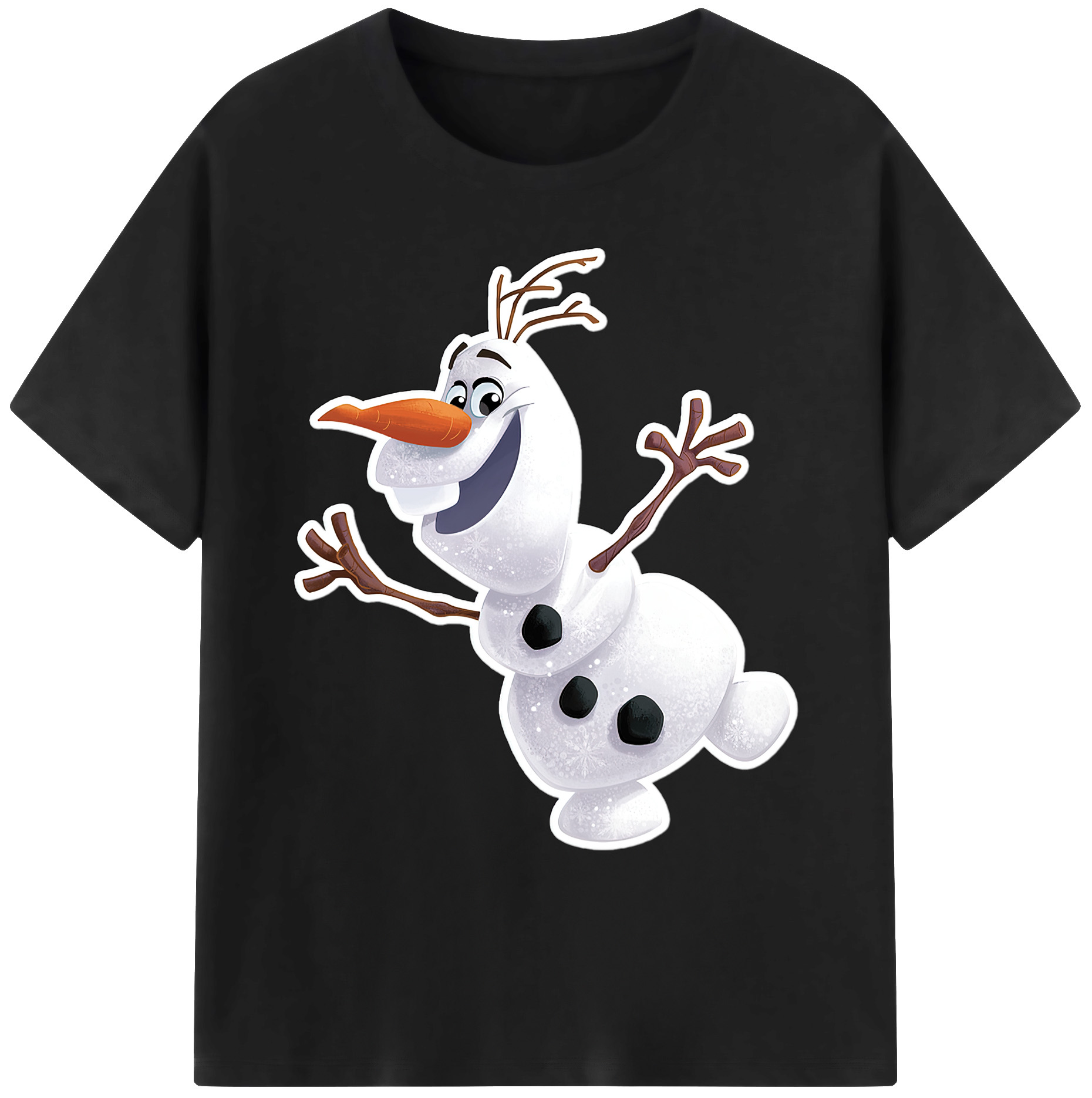 （画像用） アナと雪の女王 アンナ エルサ Frozen Anna Elsa 綿100％ メンズ半袖Tシャツ｜肌触りやわらか＆通気性