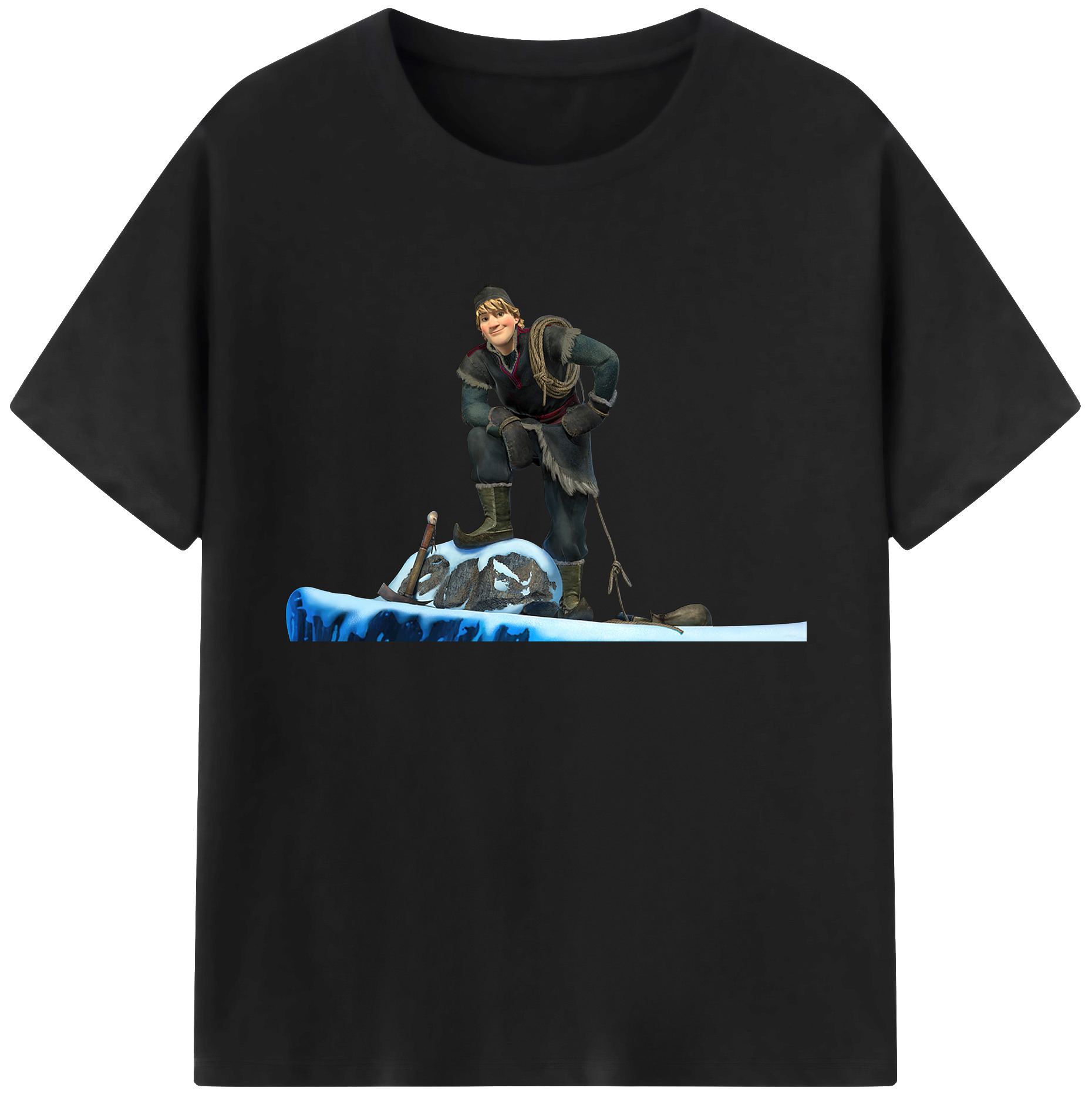 （画像用） アナと雪の女王 アンナ エルサ Frozen Anna Elsa 綿100％ メンズ半袖Tシャツ｜肌触りやわらか＆通気性