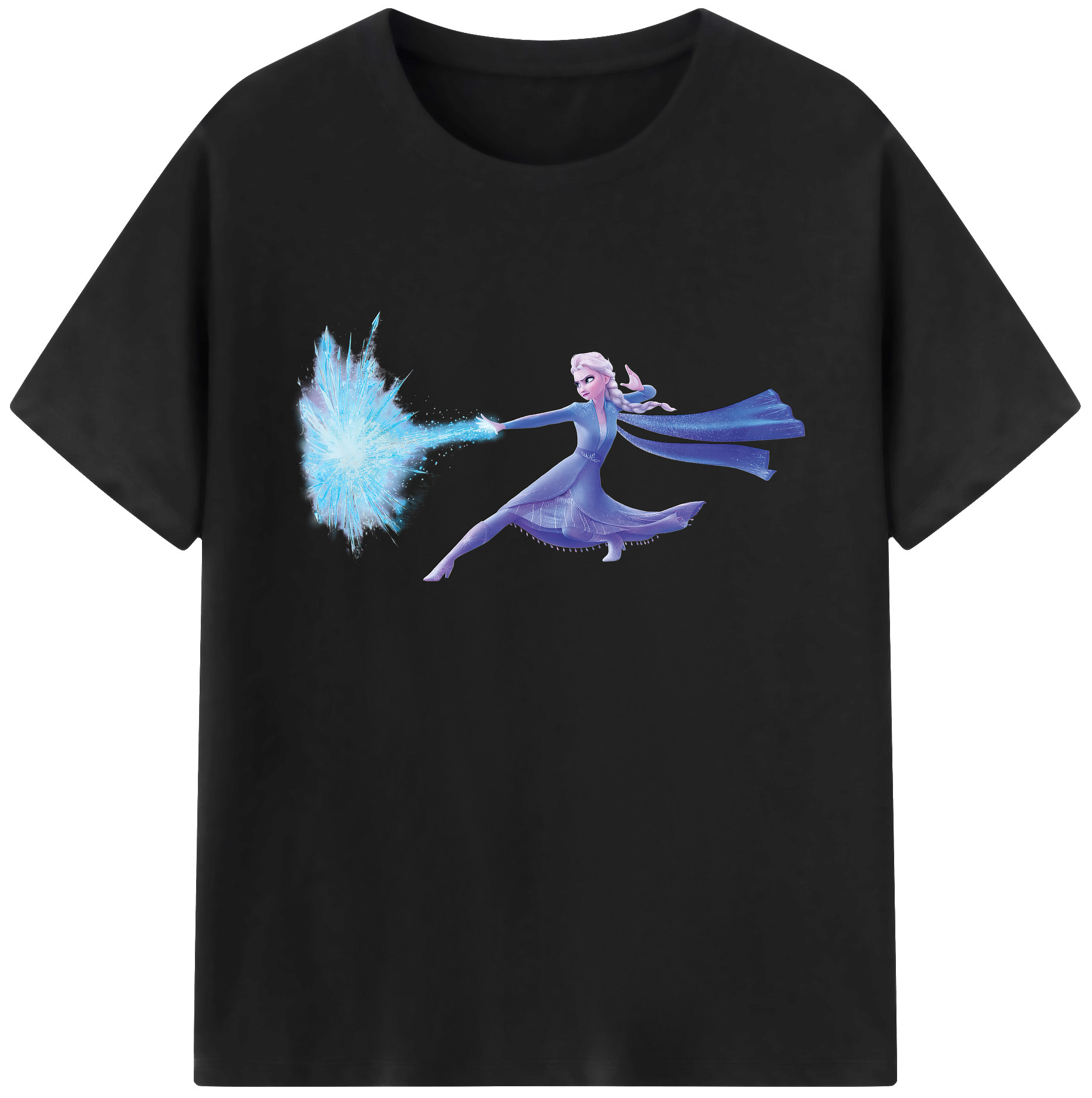 （画像用） アナと雪の女王 アンナ エルサ Frozen Anna Elsa 綿100％ メンズ半袖Tシャツ｜肌触りやわらか＆通気性