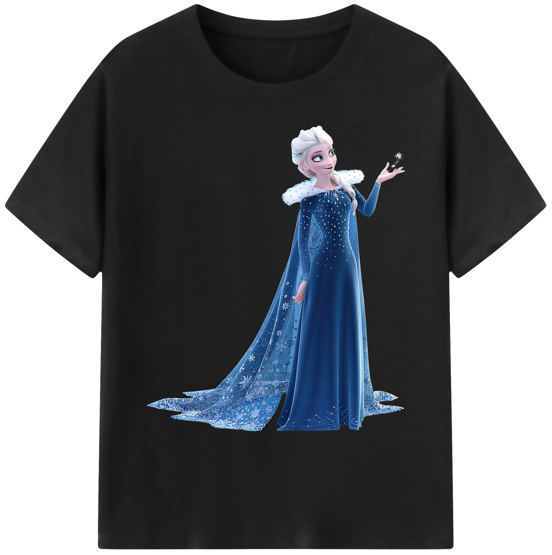 （画像用） アナと雪の女王 アンナ エルサ Frozen Anna Elsa 綿100％ メンズ半袖Tシャツ｜肌触りやわらか＆通気性