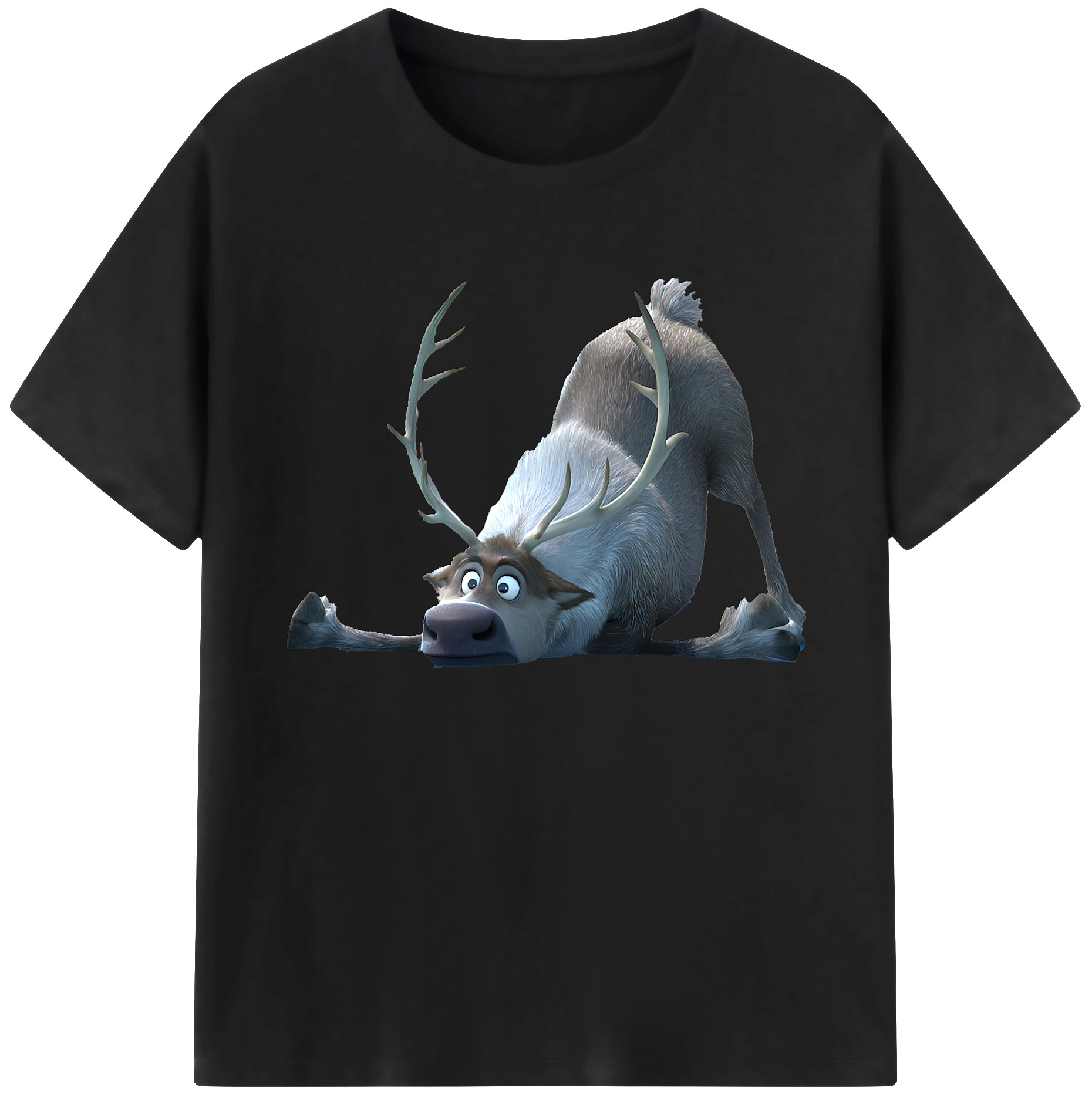 （画像用） アナと雪の女王 アンナ エルサ Frozen Anna Elsa 綿100％ メンズ半袖Tシャツ｜肌触りやわらか＆通気性