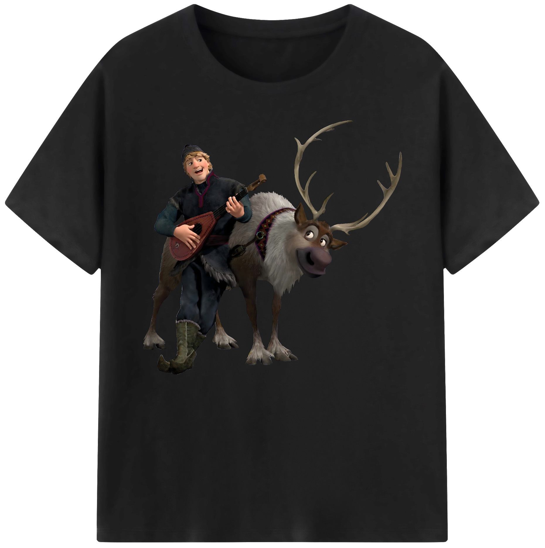 （画像用） アナと雪の女王 アンナ エルサ Frozen Anna Elsa 綿100％ メンズ半袖Tシャツ｜肌触りやわらか＆通気性