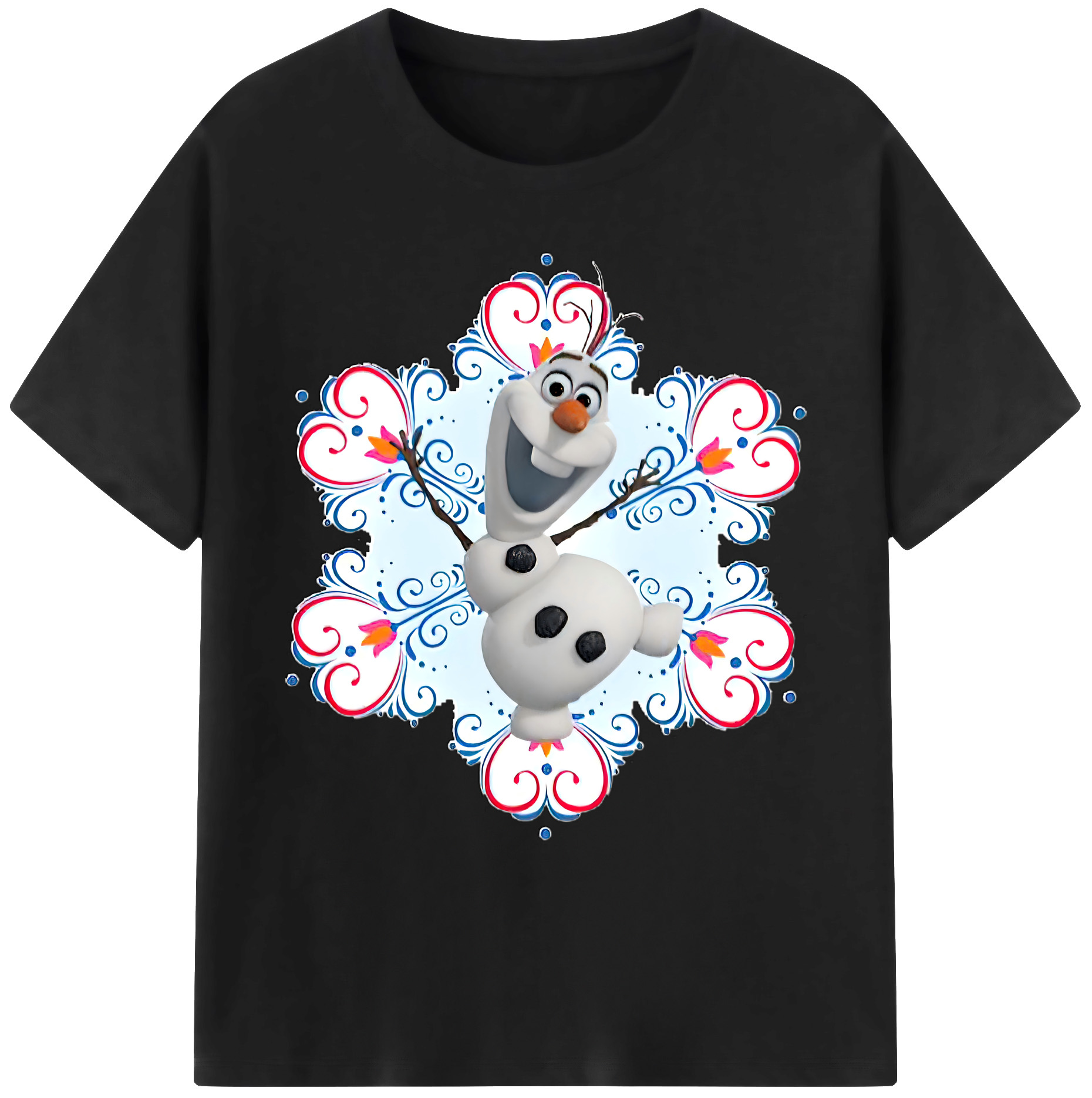 （画像用） アナと雪の女王 アンナ エルサ Frozen Anna Elsa 綿100％ メンズ半袖Tシャツ｜肌触りやわらか＆通気性