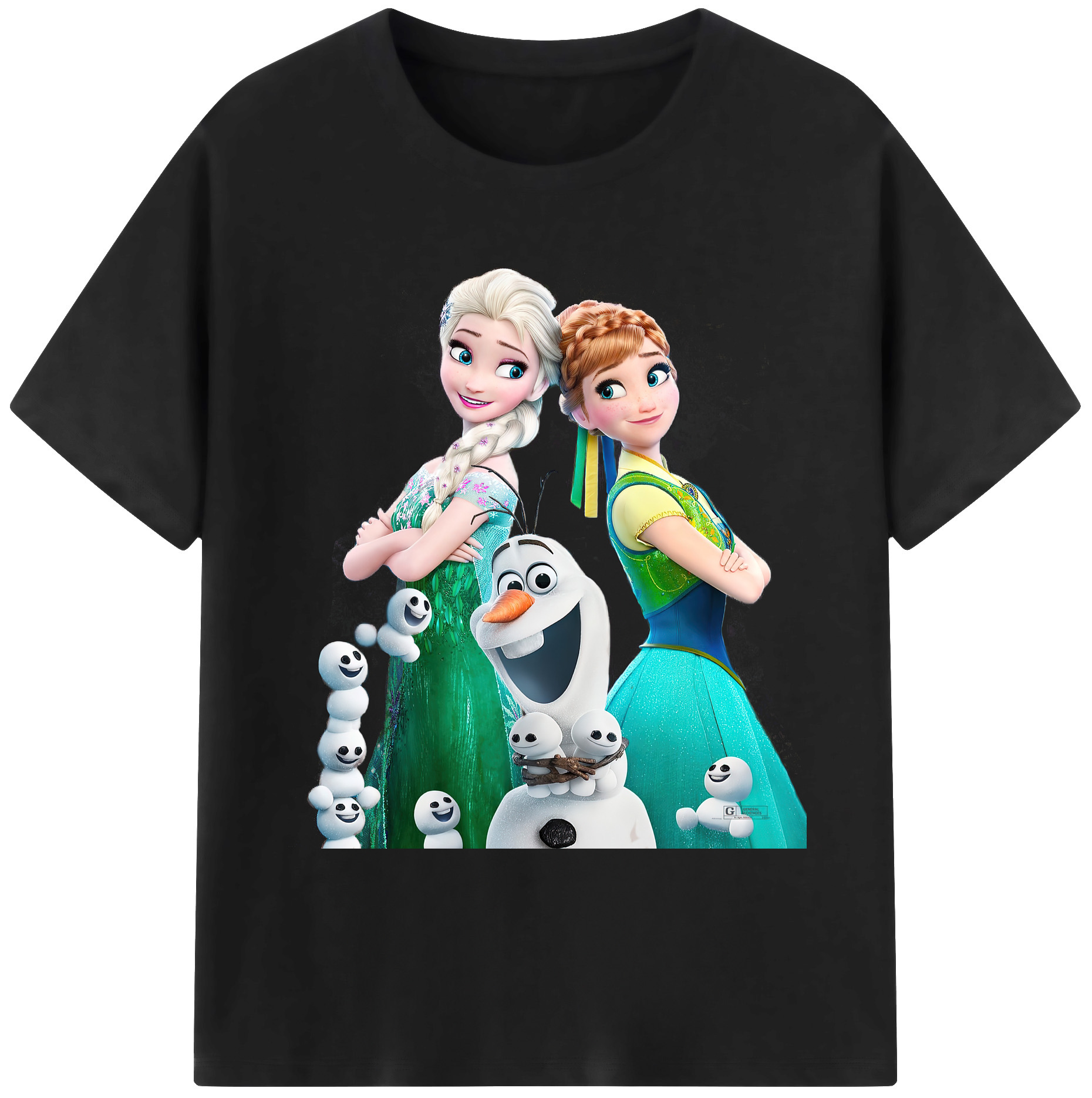 （画像用） アナと雪の女王 アンナ エルサ Frozen Anna Elsa 綿100％ メンズ半袖Tシャツ｜肌触りやわらか＆通気性