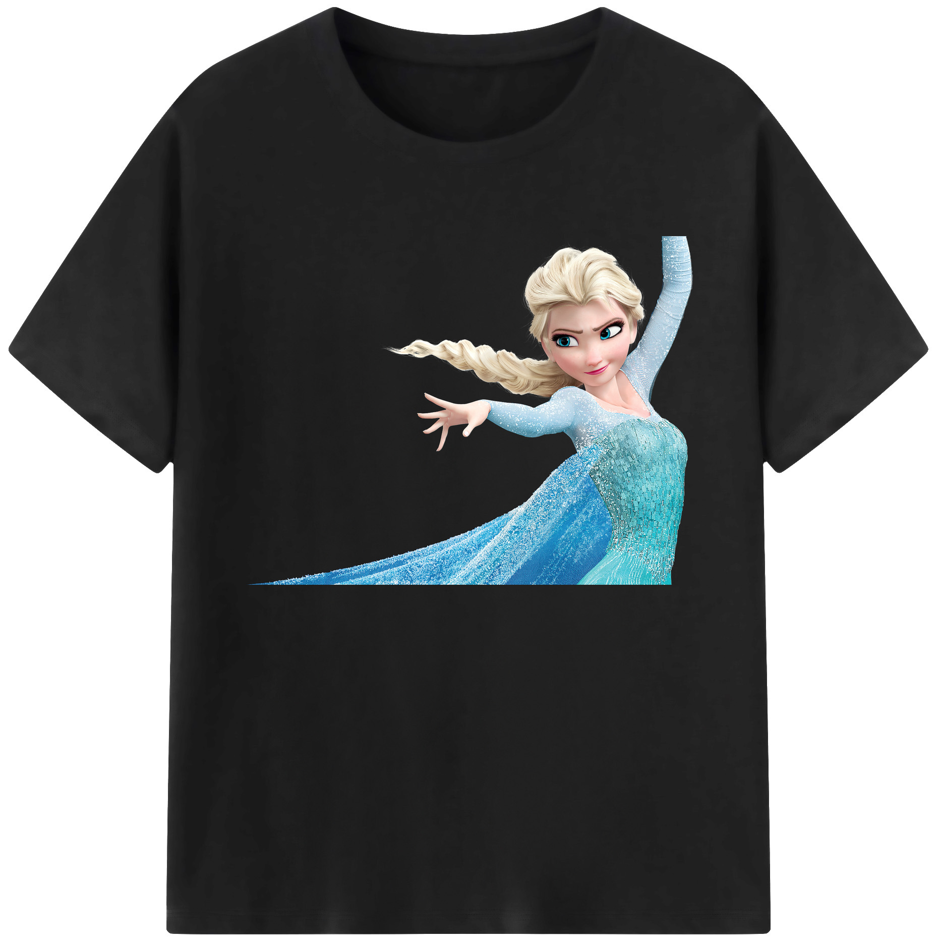 （画像用） アナと雪の女王 アンナ エルサ Frozen Anna Elsa 綿100％ メンズ半袖Tシャツ｜肌触りやわらか＆通気性