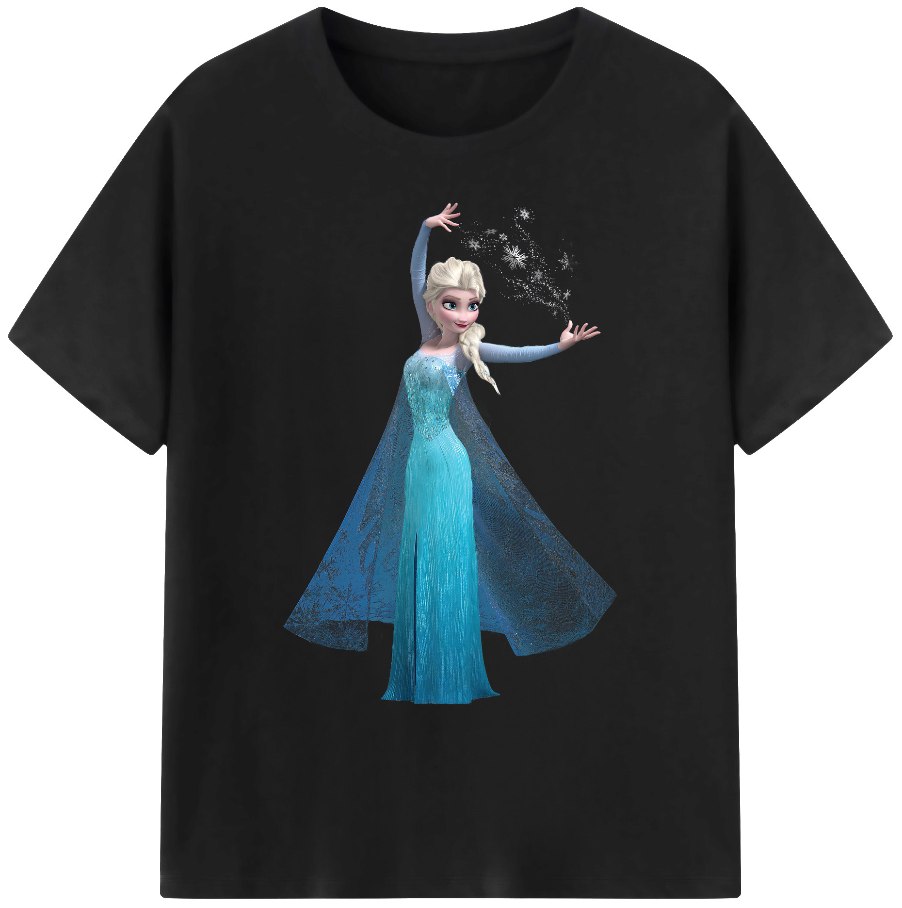 （画像用） アナと雪の女王 アンナ エルサ Frozen Anna Elsa 綿100％ メンズ半袖Tシャツ｜肌触りやわらか＆通気性