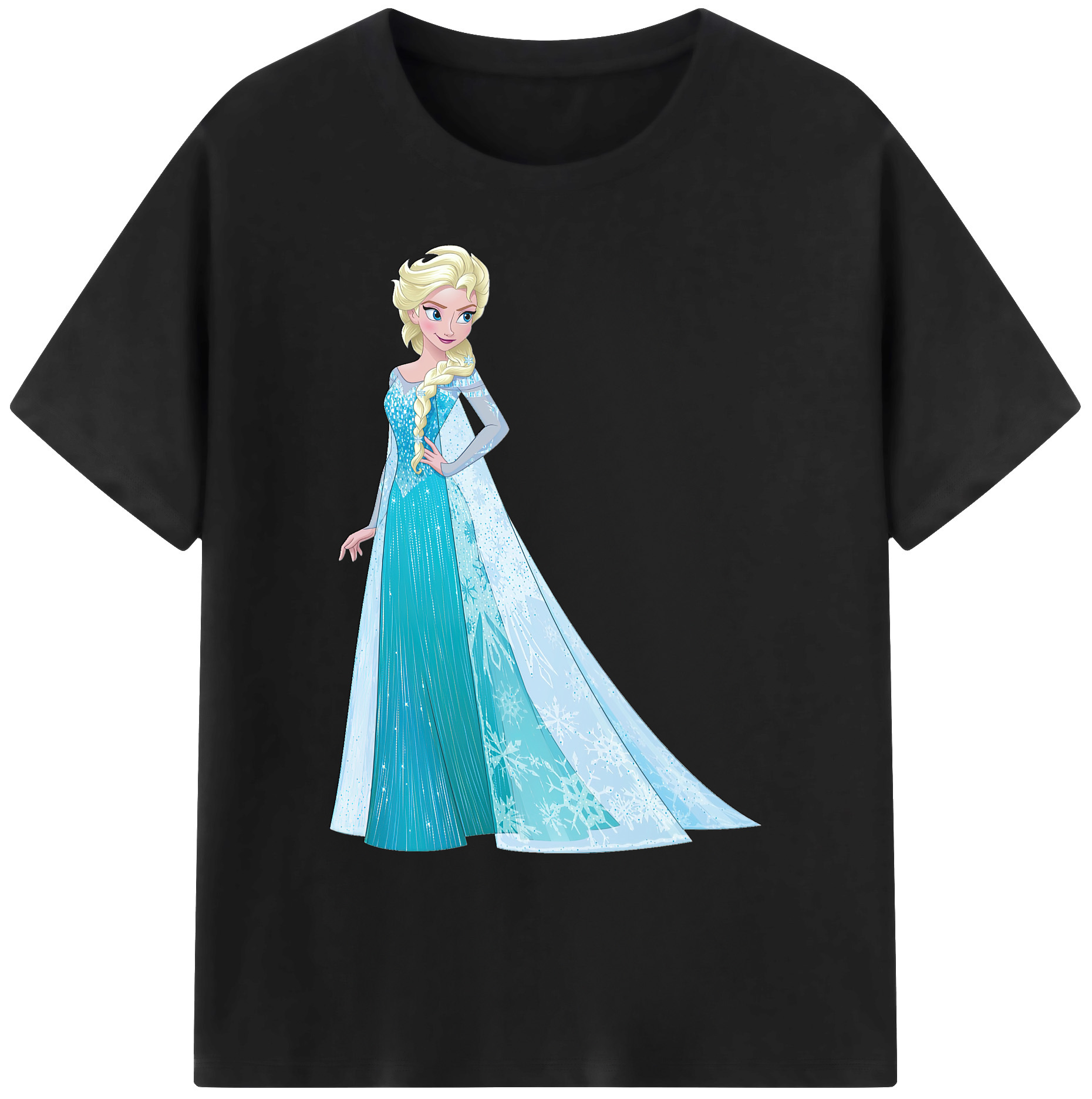 （画像用） アナと雪の女王 アンナ エルサ Frozen Anna Elsa 綿100％ メンズ半袖Tシャツ｜肌触りやわらか＆通気性