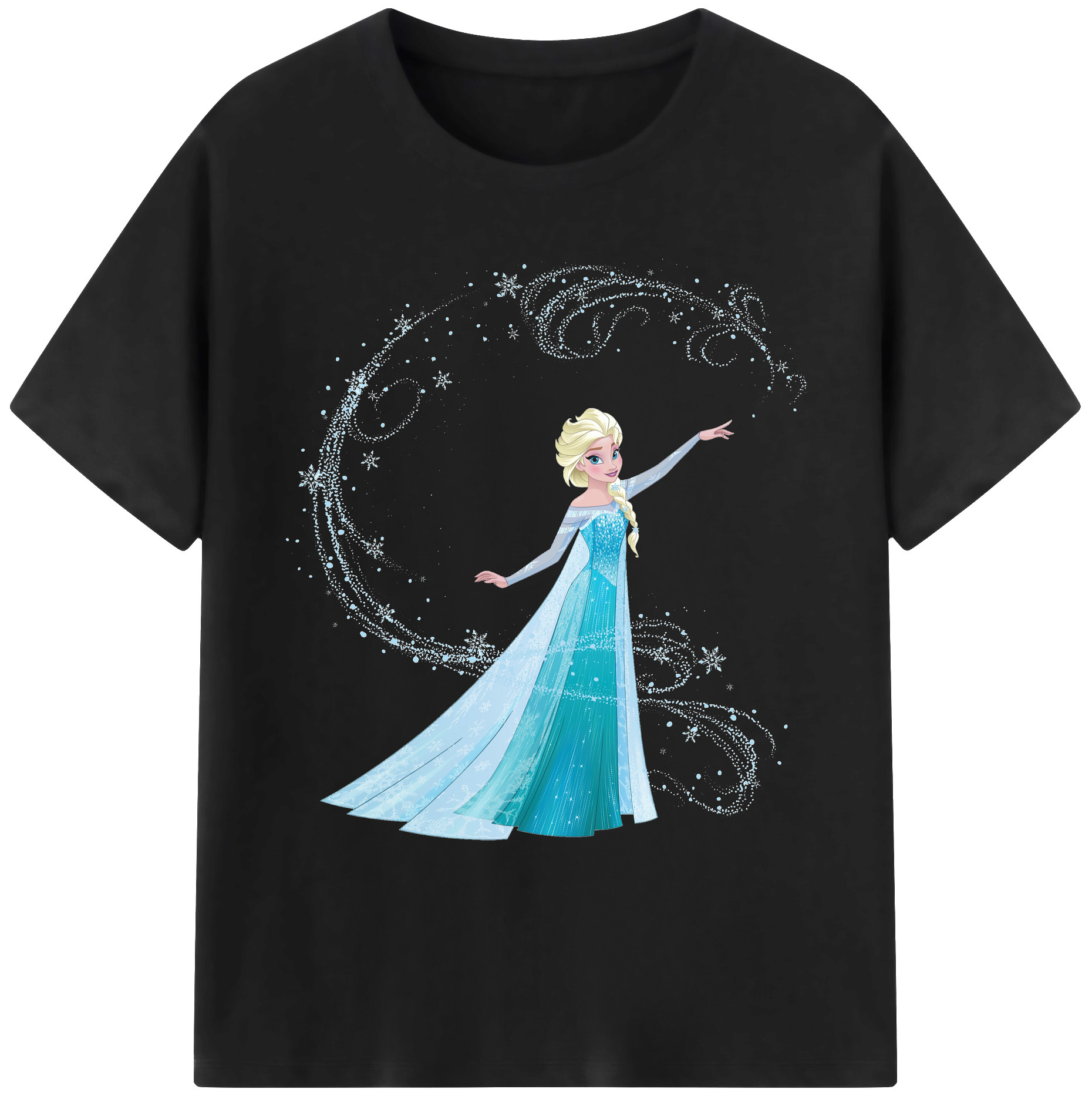 （画像用） アナと雪の女王 アンナ エルサ Frozen Anna Elsa 綿100％ メンズ半袖Tシャツ｜肌触りやわらか＆通気性