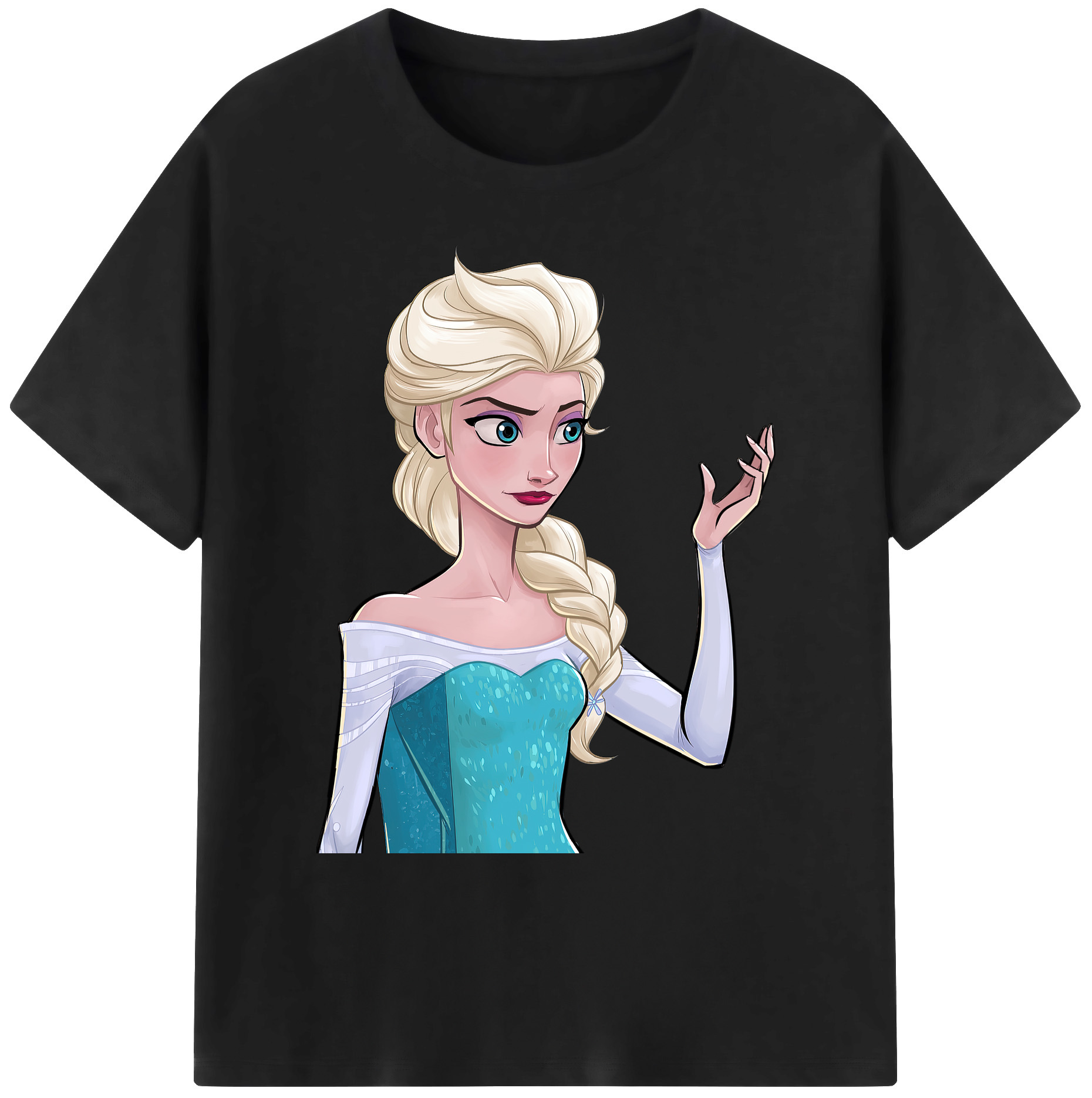 （画像用） アナと雪の女王 アンナ エルサ Frozen Anna Elsa 綿100％ メンズ半袖Tシャツ｜肌触りやわらか＆通気性
