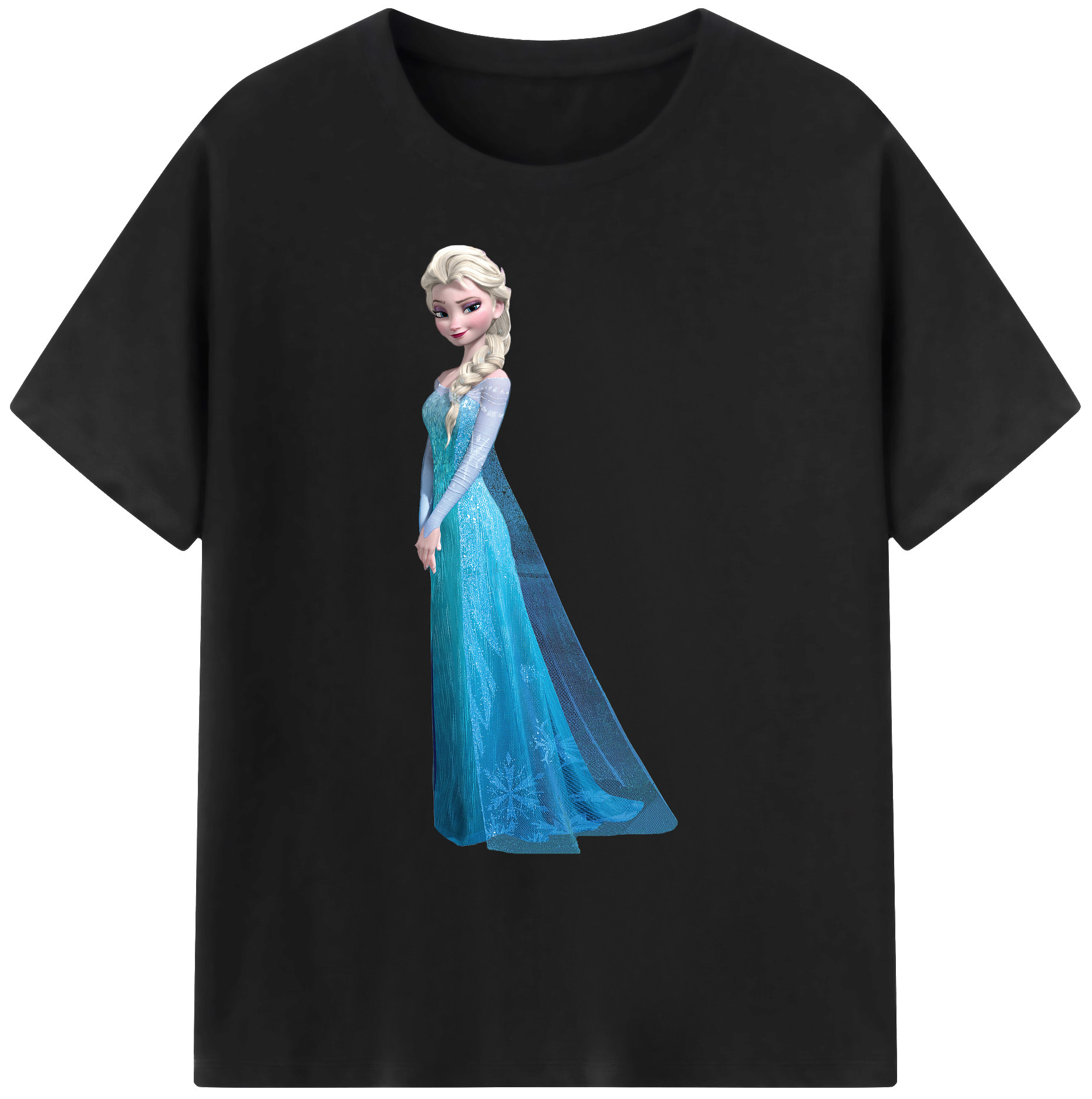 （画像用） アナと雪の女王 アンナ エルサ Frozen Anna Elsa 綿100％ メンズ半袖Tシャツ｜肌触りやわらか＆通気性