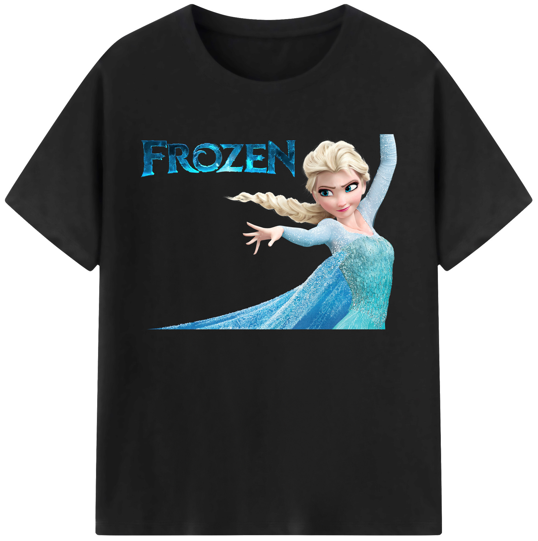 （画像用） アナと雪の女王 アンナ エルサ Frozen Anna Elsa 綿100％ メンズ半袖Tシャツ｜肌触りやわらか＆通気性