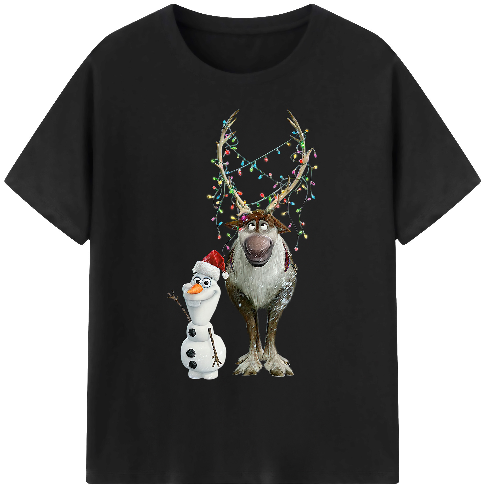 （画像用） アナと雪の女王 アンナ エルサ Frozen Anna Elsa 綿100％ メンズ半袖Tシャツ｜肌触りやわらか＆通気性