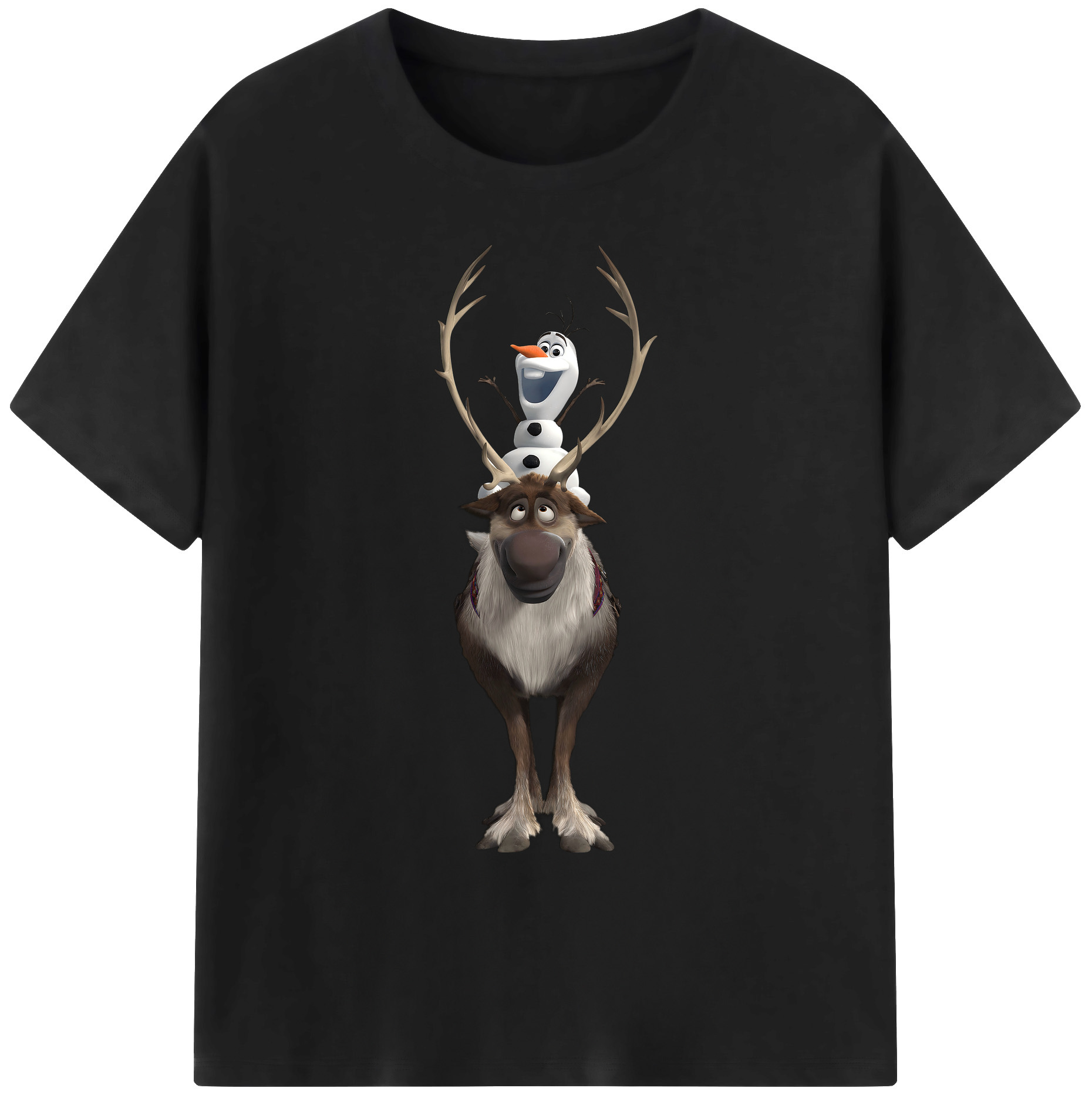 （画像用） アナと雪の女王 アンナ エルサ Frozen Anna Elsa 綿100％ メンズ半袖Tシャツ｜肌触りやわらか＆通気性