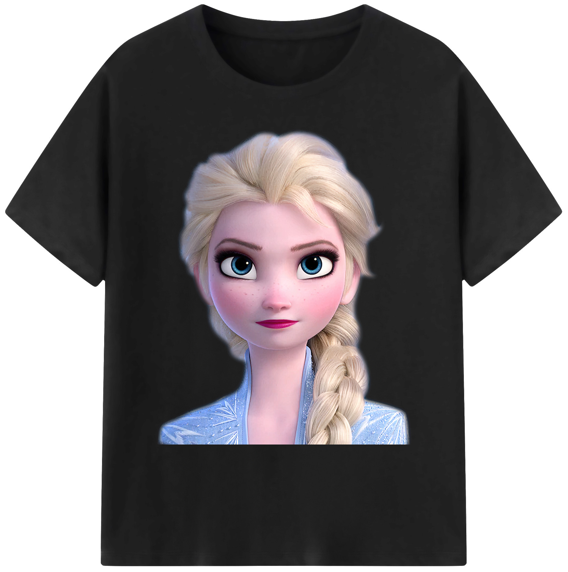 （画像用） アナと雪の女王 アンナ エルサ Frozen Anna Elsa 綿100％ メンズ半袖Tシャツ｜肌触りやわらか＆通気性