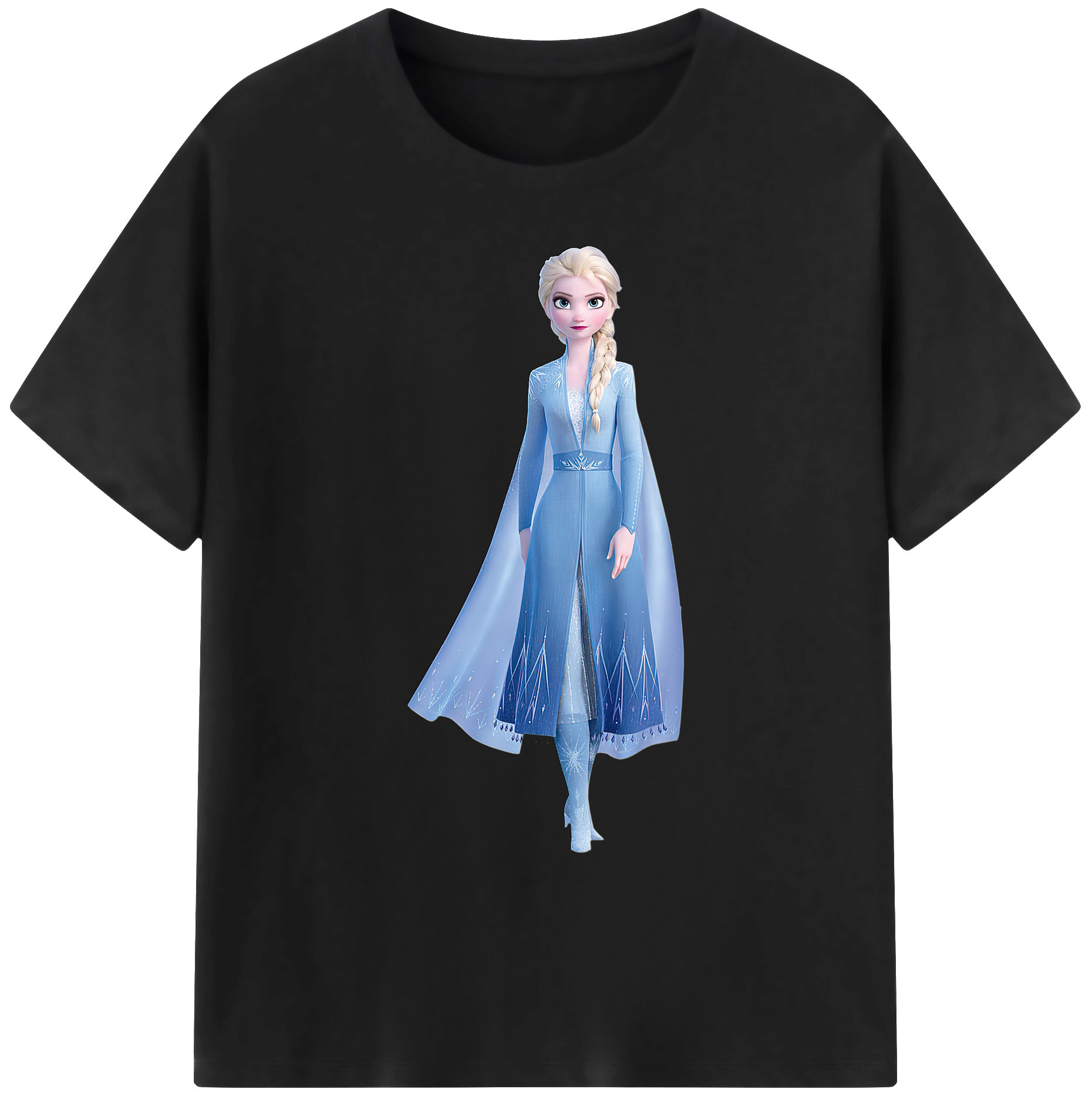（画像用） アナと雪の女王 アンナ エルサ Frozen Anna Elsa 綿100％ メンズ半袖Tシャツ｜肌触りやわらか＆通気性