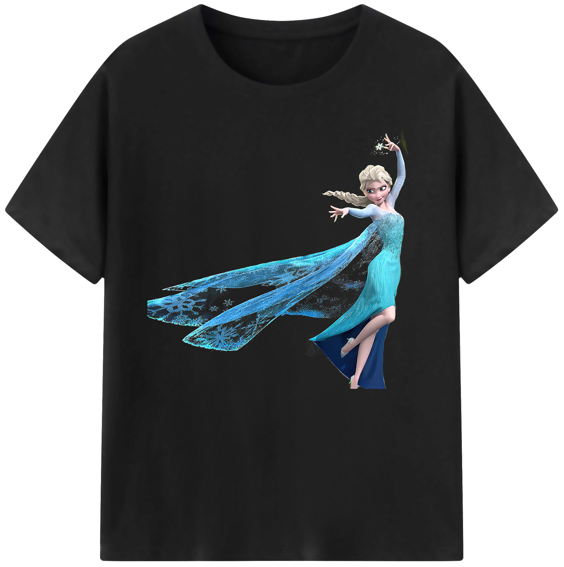 （画像用） アナと雪の女王 アンナ エルサ Frozen Anna Elsa 綿100％ メンズ半袖Tシャツ｜肌触りやわらか＆通気性
