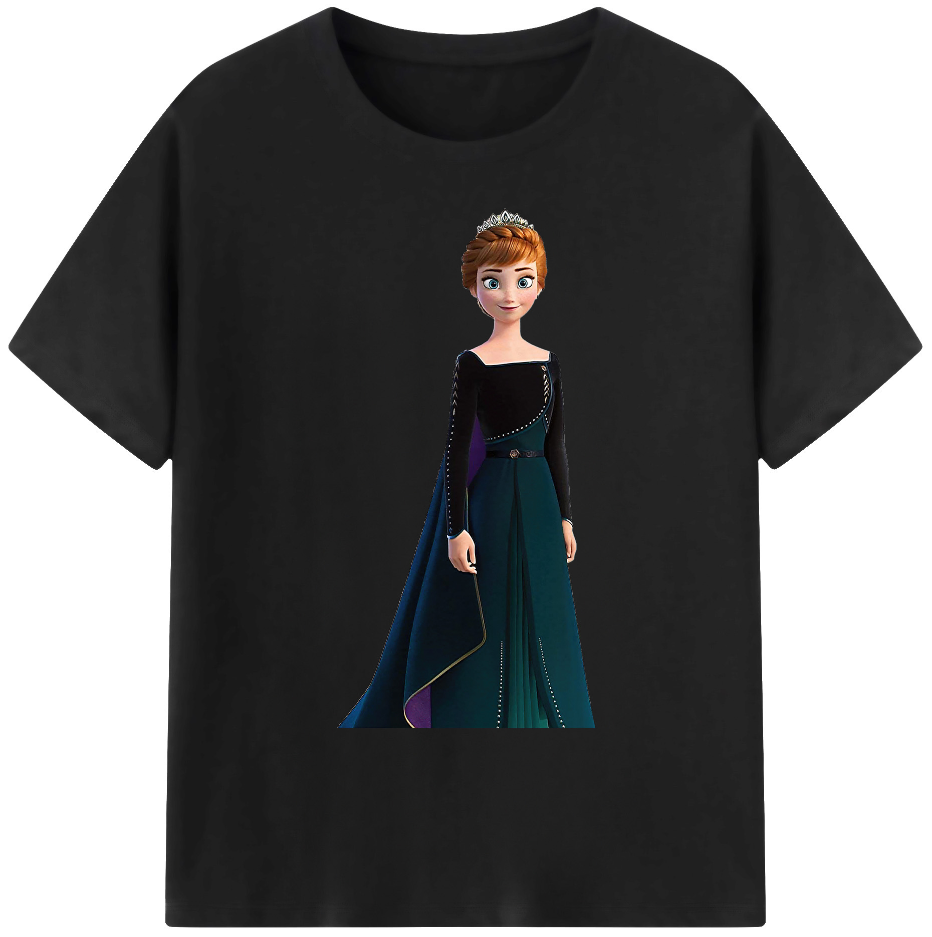 （画像用） アナと雪の女王 アンナ エルサ Frozen Anna Elsa 綿100％ メンズ半袖Tシャツ｜肌触りやわらか＆通気性