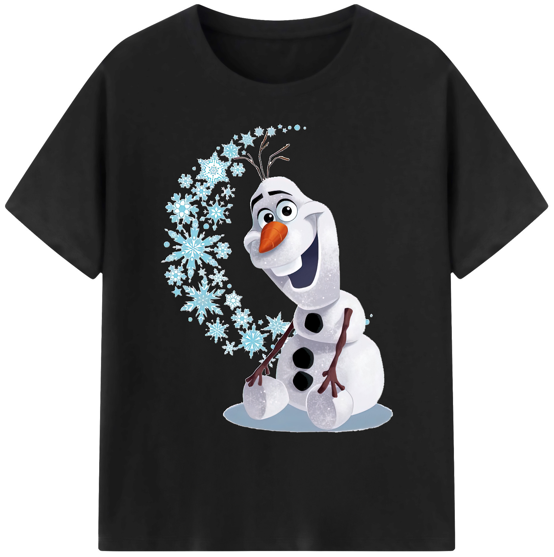 （画像用） アナと雪の女王 アンナ エルサ Frozen Anna Elsa 綿100％ メンズ半袖Tシャツ｜肌触りやわらか＆通気性