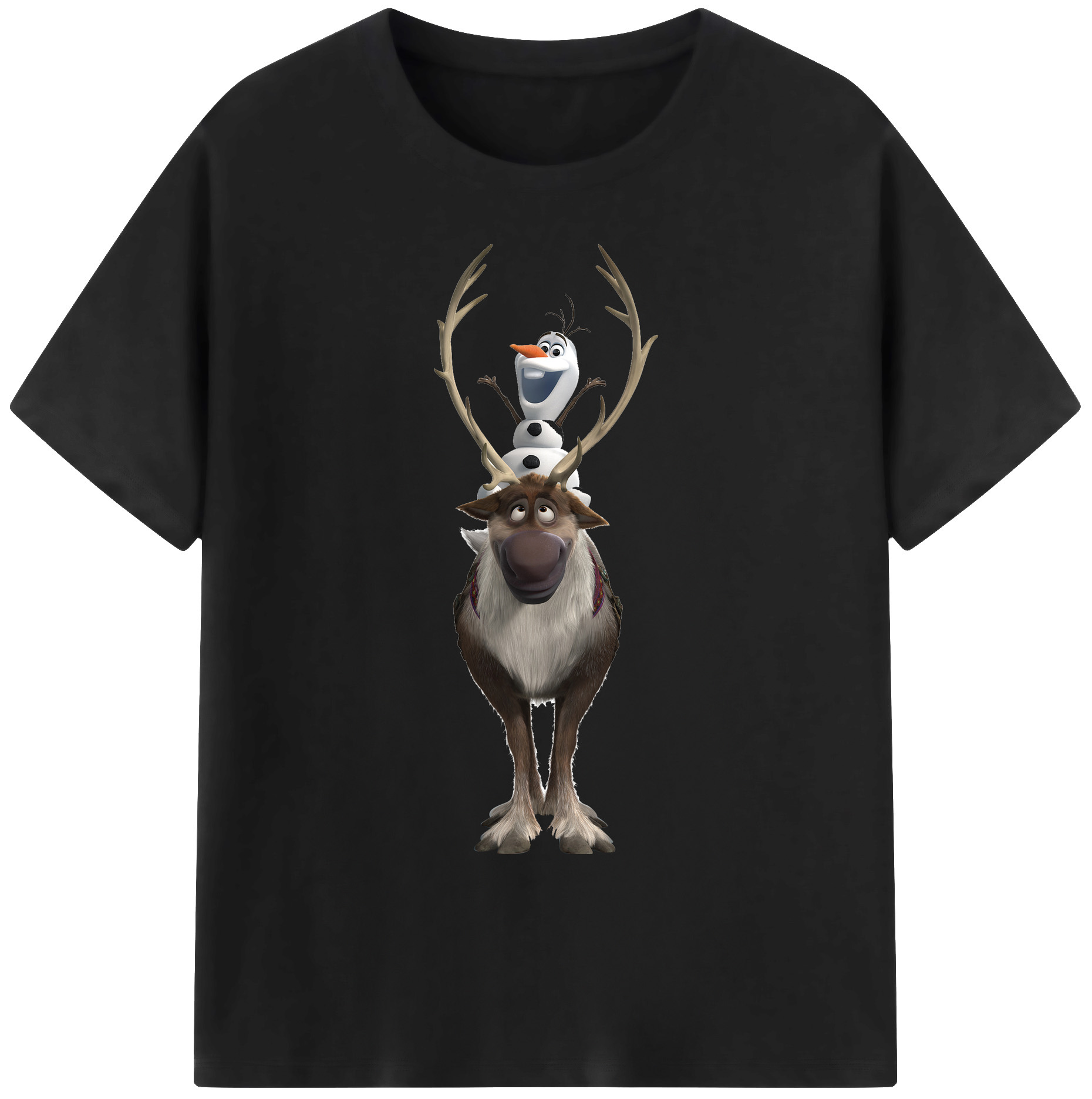 （画像用） アナと雪の女王 アンナ エルサ Frozen Anna Elsa 綿100％ メンズ半袖Tシャツ｜肌触りやわらか＆通気性