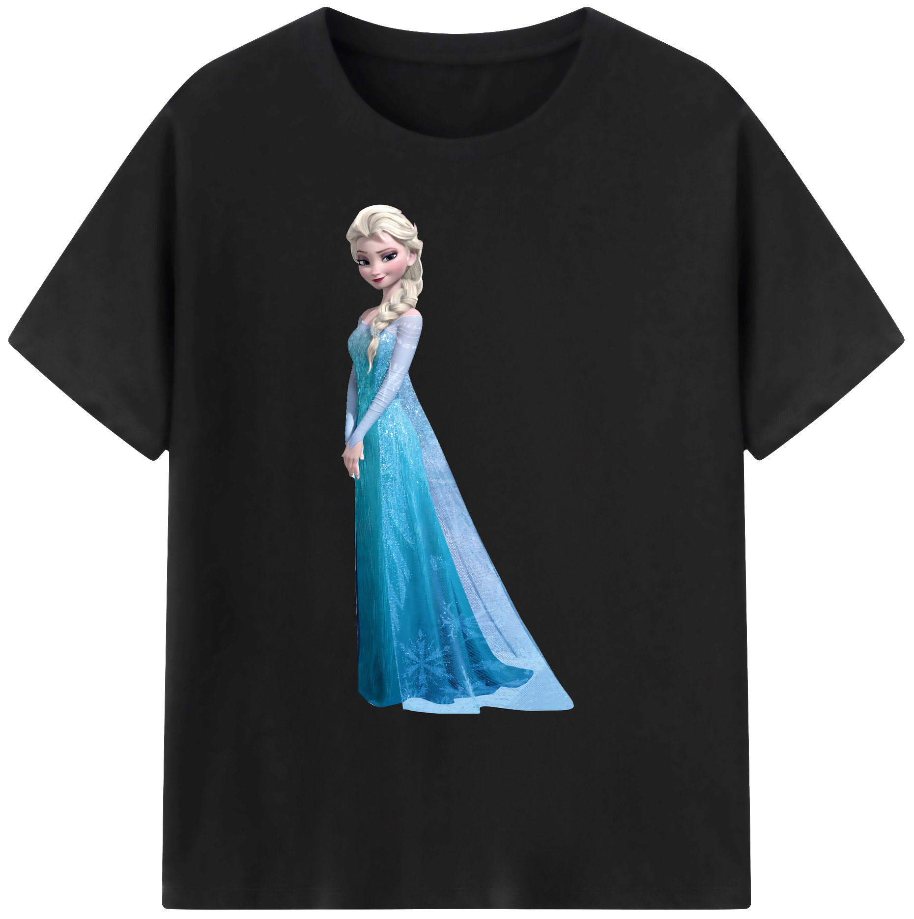 （画像用） アナと雪の女王 アンナ エルサ Frozen Anna Elsa 綿100％ メンズ半袖Tシャツ｜肌触りやわらか＆通気性