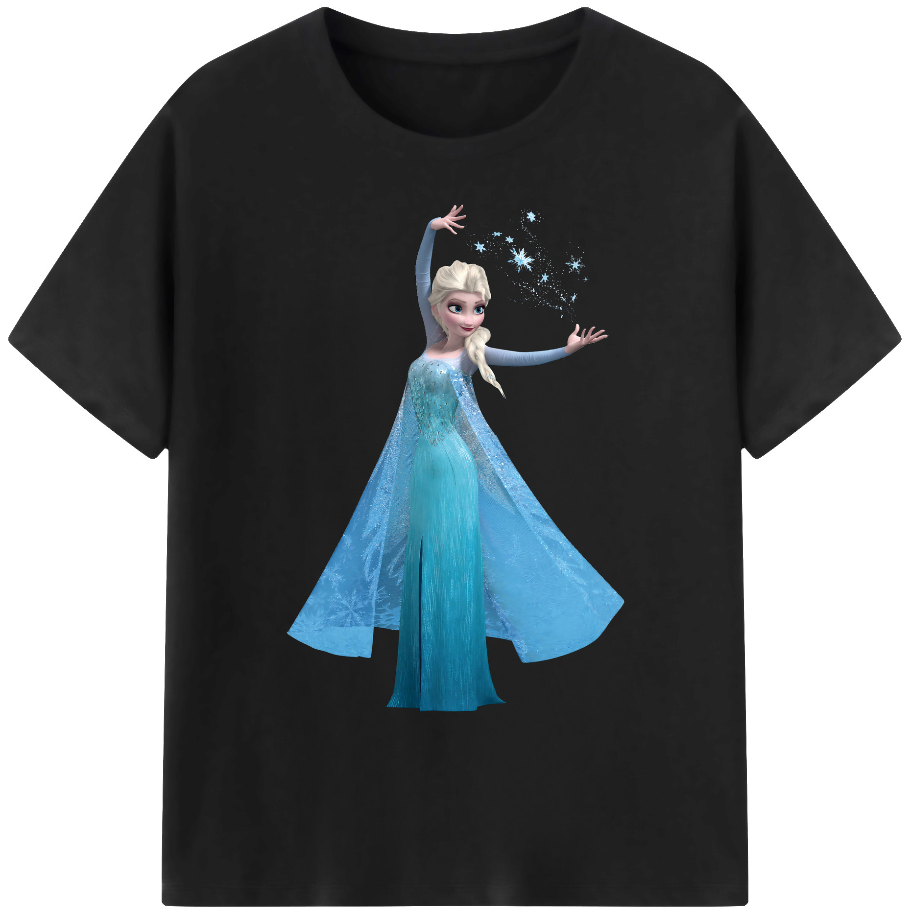 （画像用） アナと雪の女王 アンナ エルサ Frozen Anna Elsa 綿100％ メンズ半袖Tシャツ｜肌触りやわらか＆通気性