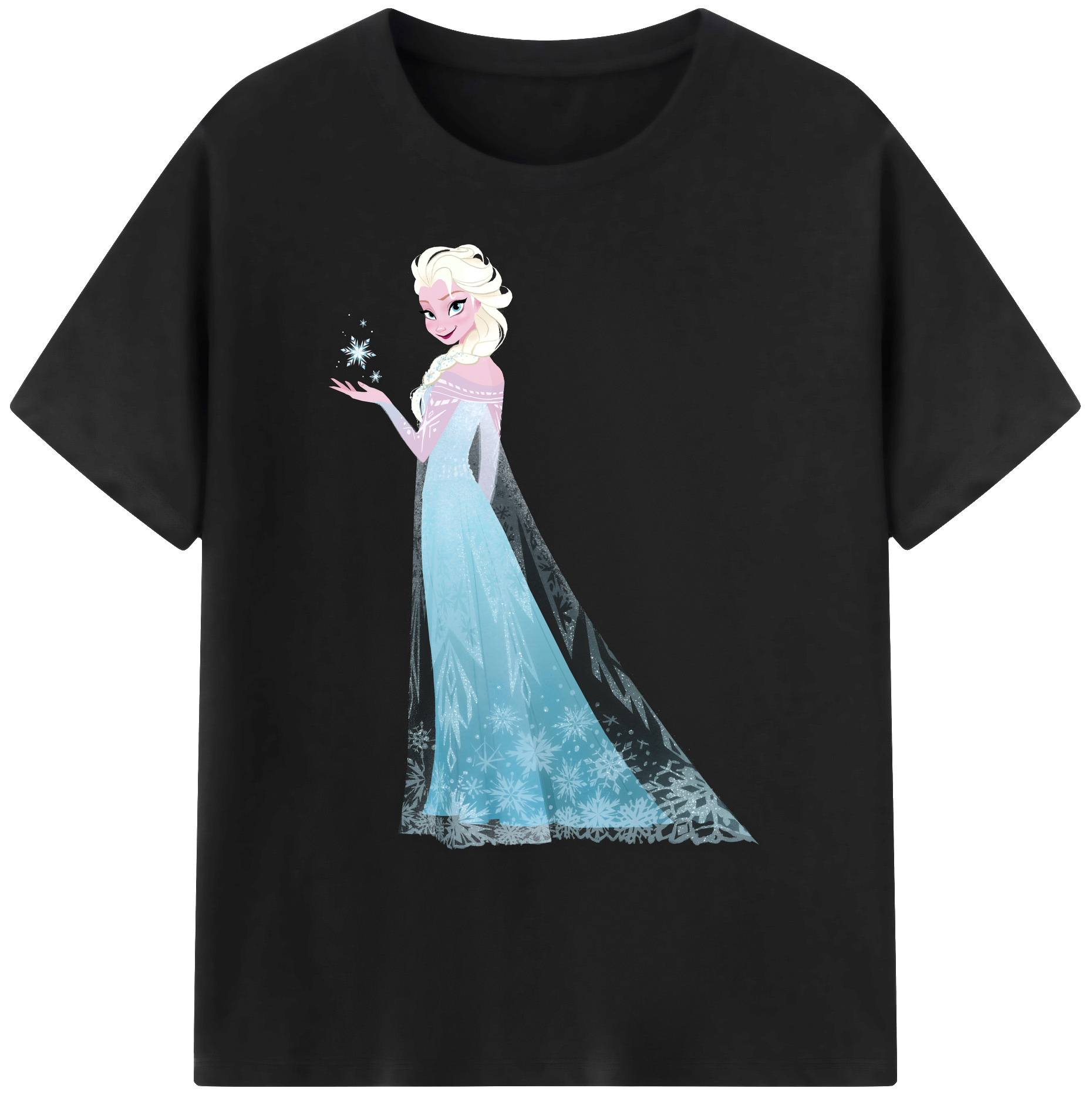 （画像用） アナと雪の女王 アンナ エルサ Frozen Anna Elsa 綿100％ メンズ半袖Tシャツ｜肌触りやわらか＆通気性