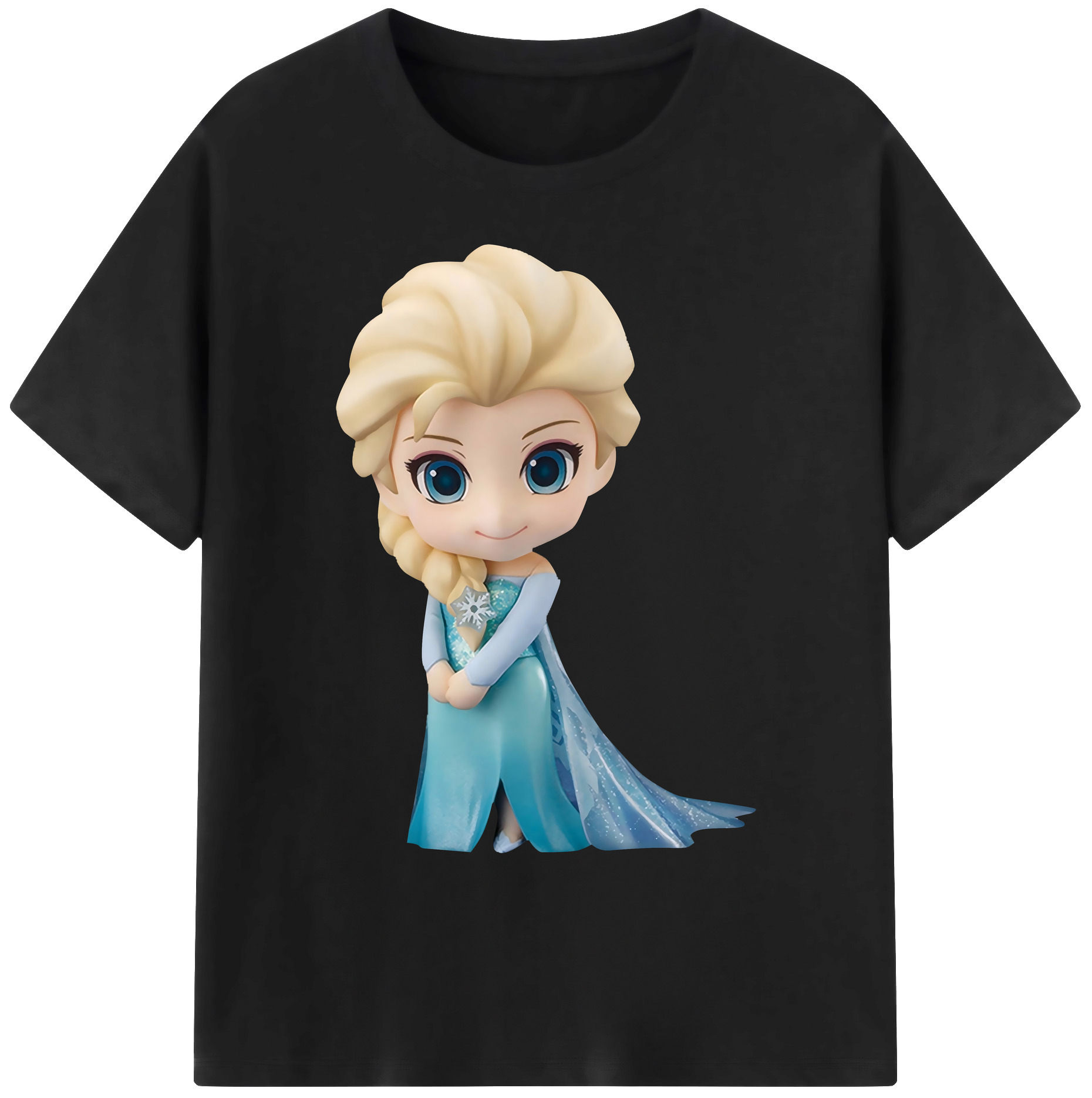 （画像用） アナと雪の女王 アンナ エルサ Frozen Anna Elsa 綿100％ メンズ半袖Tシャツ｜肌触りやわらか＆通気性