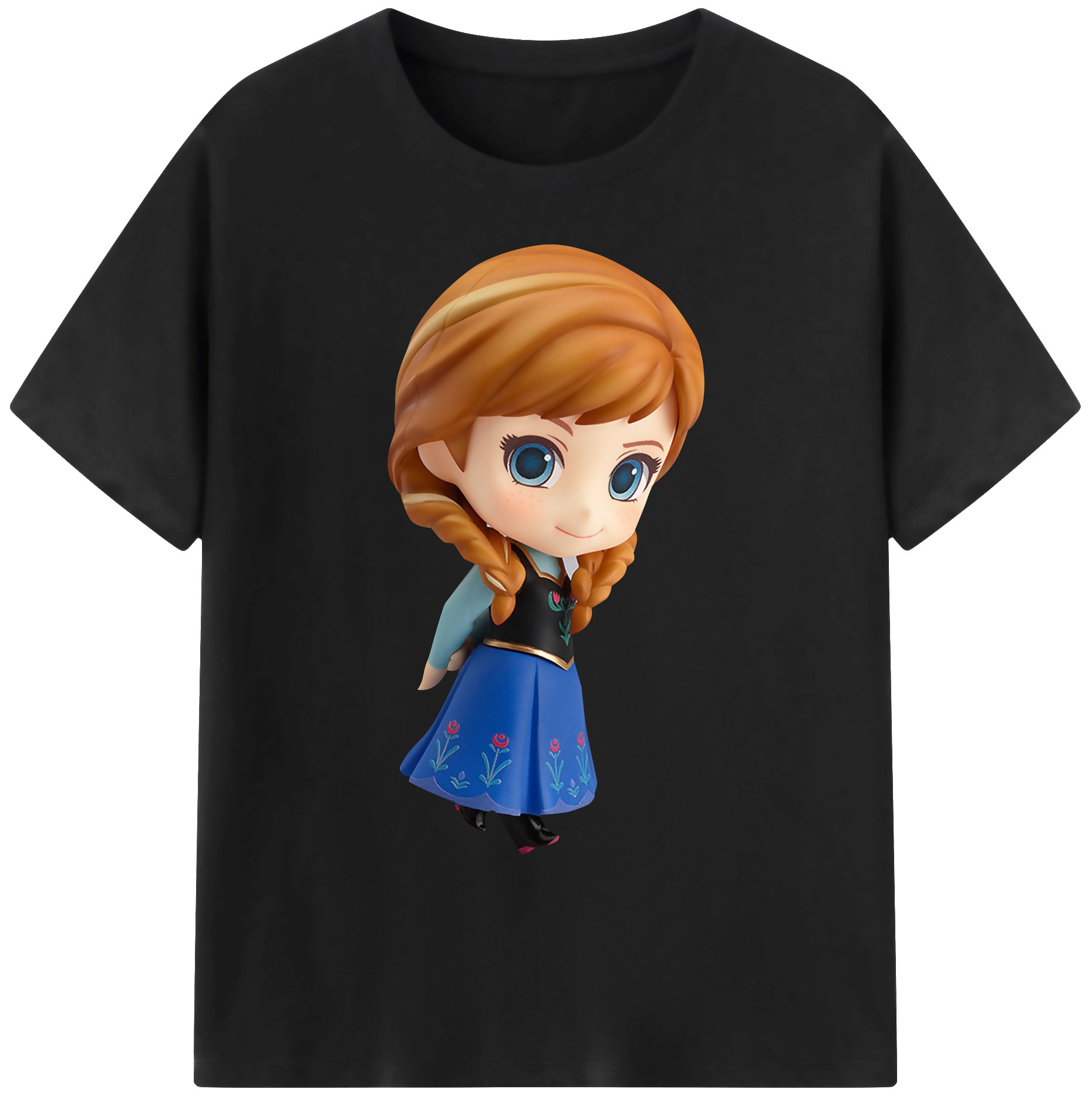 （画像用） アナと雪の女王 アンナ エルサ Frozen Anna Elsa 綿100％ メンズ半袖Tシャツ｜肌触りやわらか＆通気性