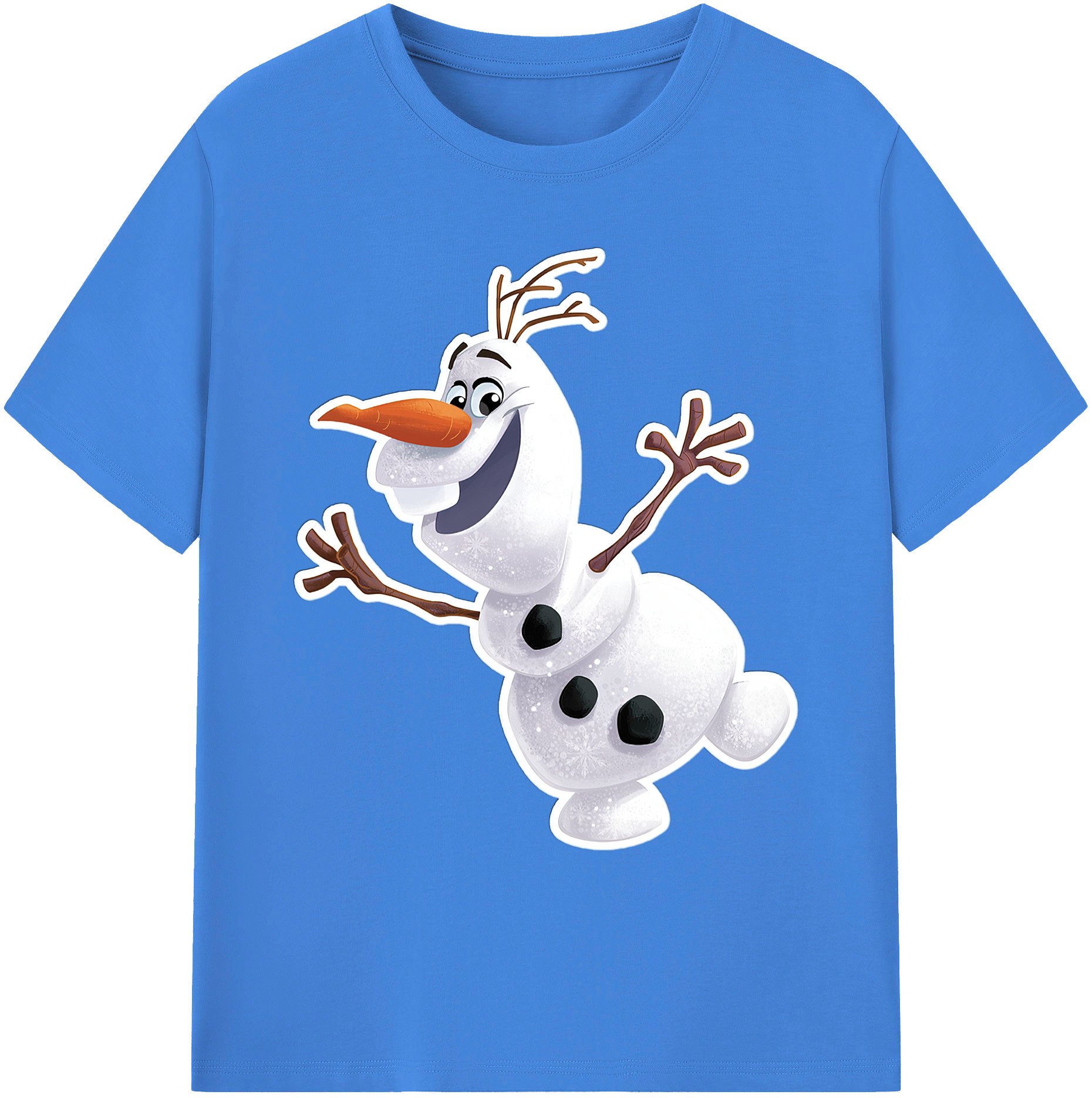 （画像用） アナと雪の女王 アンナ エルサ Frozen Anna Elsa 綿100％ メンズ半袖Tシャツ｜肌触りやわらか＆通気性