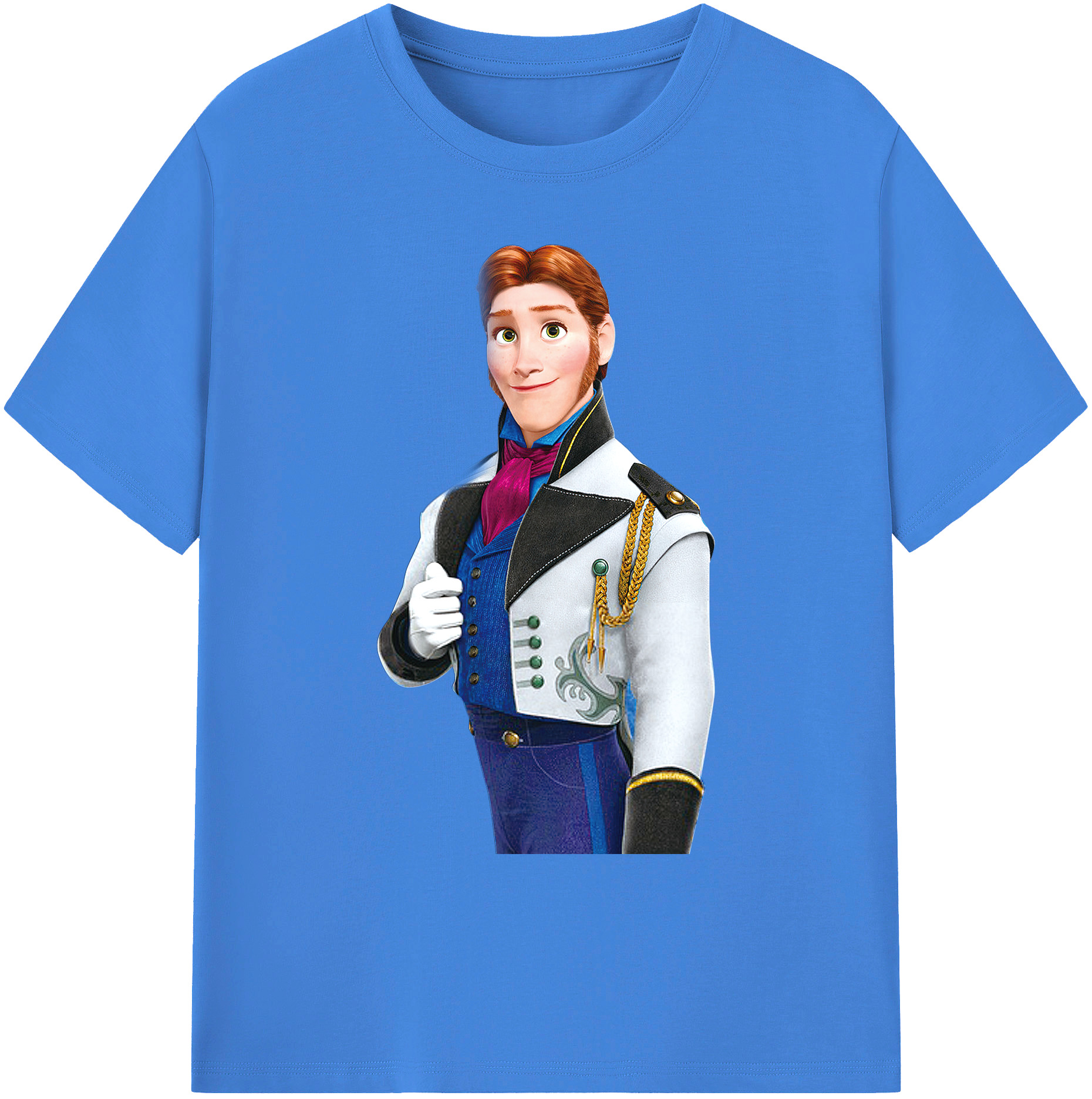 （画像用） アナと雪の女王 アンナ エルサ Frozen Anna Elsa 綿100％ メンズ半袖Tシャツ｜肌触りやわらか＆通気性