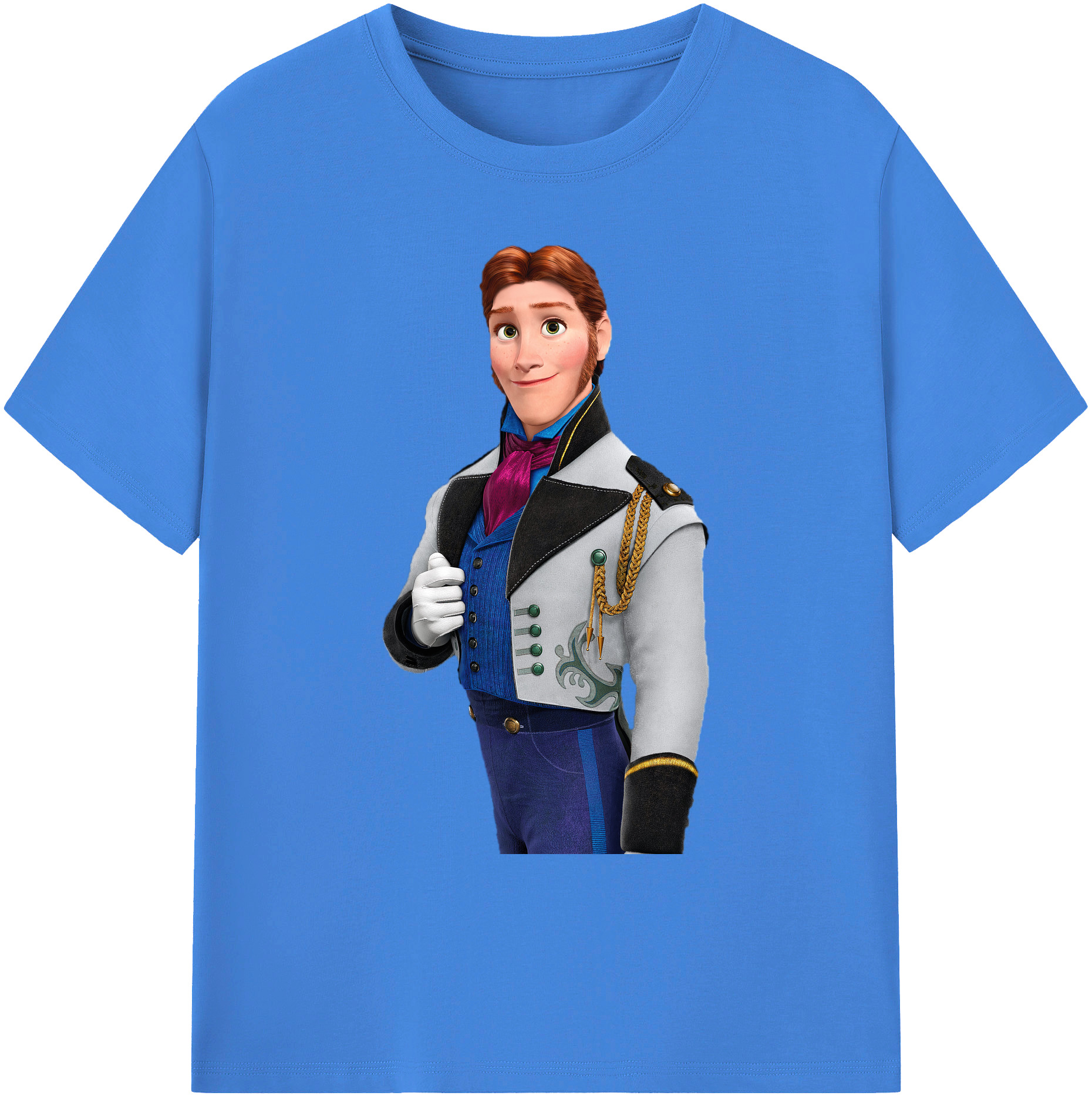 （画像用） アナと雪の女王 アンナ エルサ Frozen Anna Elsa 綿100％ メンズ半袖Tシャツ｜肌触りやわらか＆通気性