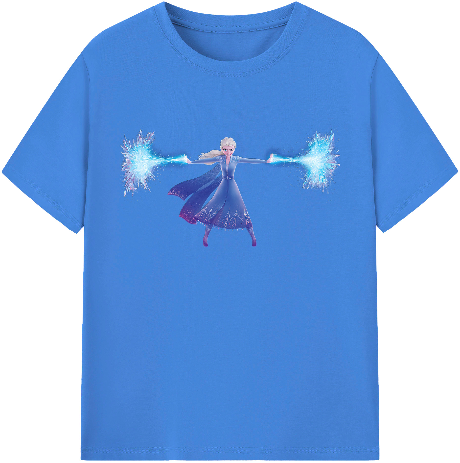 （画像用） アナと雪の女王 アンナ エルサ Frozen Anna Elsa 綿100％ メンズ半袖Tシャツ｜肌触りやわらか＆通気性