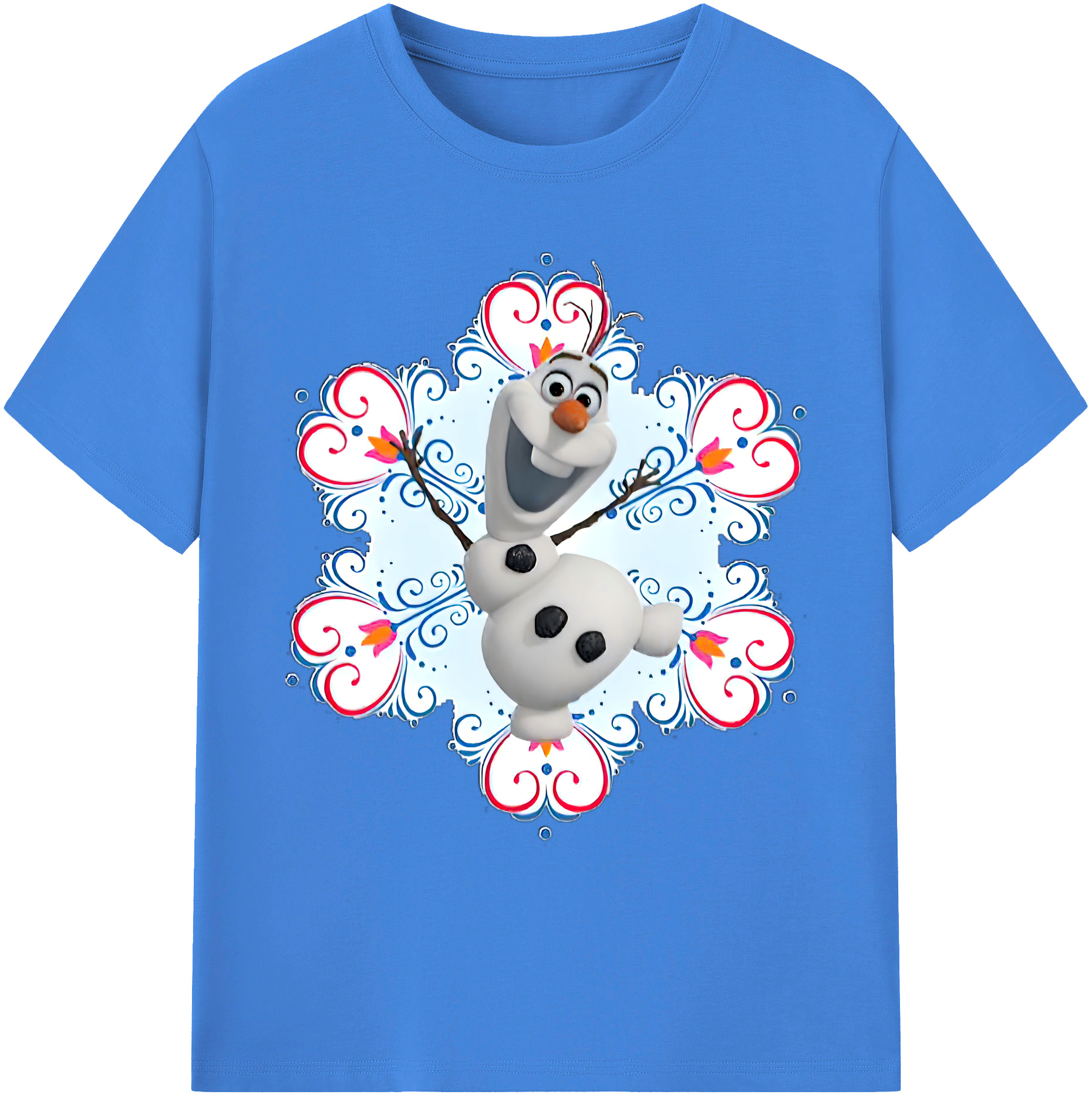（画像用） アナと雪の女王 アンナ エルサ Frozen Anna Elsa 綿100％ メンズ半袖Tシャツ｜肌触りやわらか＆通気性